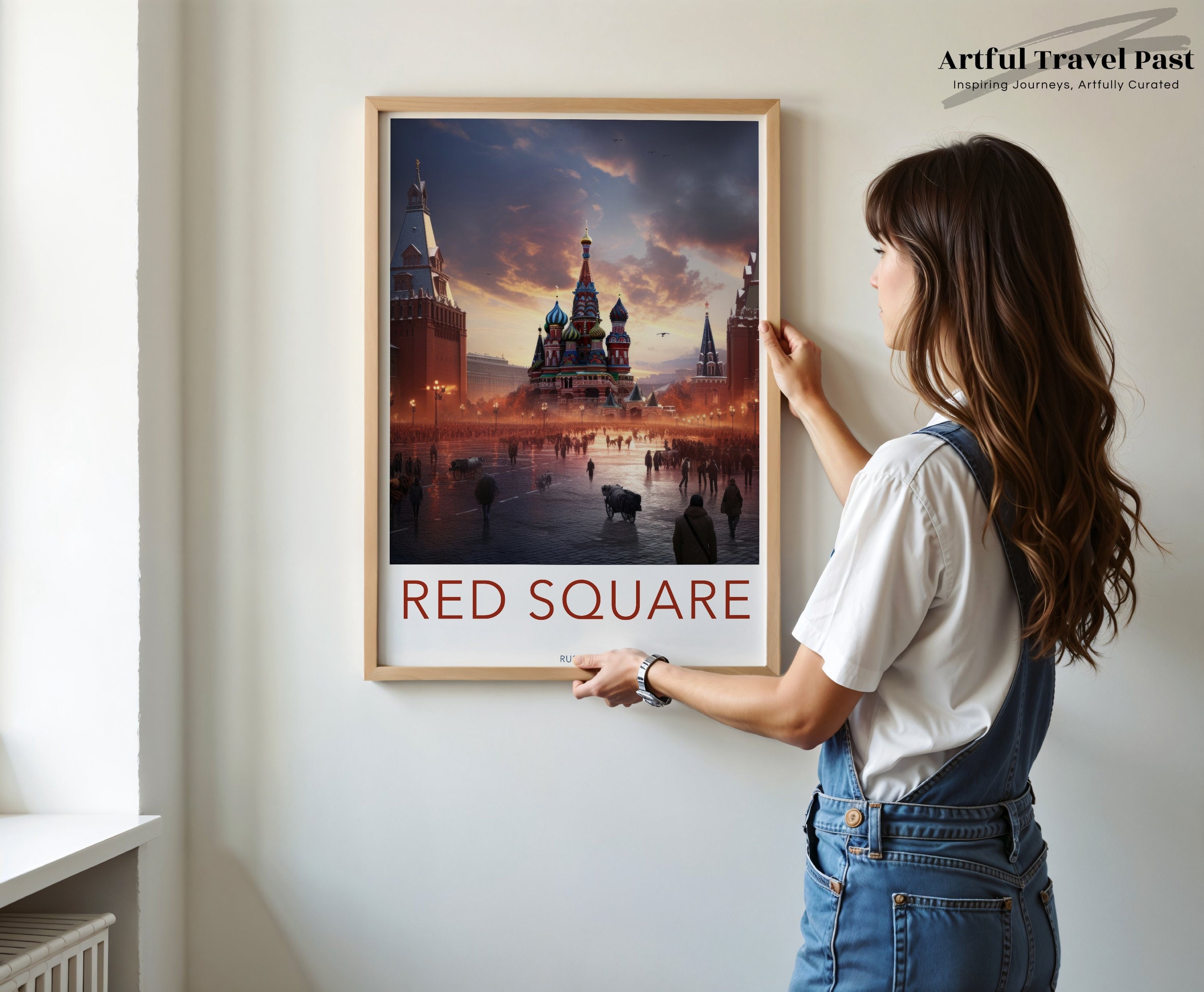 Red Square Wall Art, Moscow Architecture Print, Russia Travel Poster, Historic Landmark Decor, Cityscape Photography, Home Office Decor