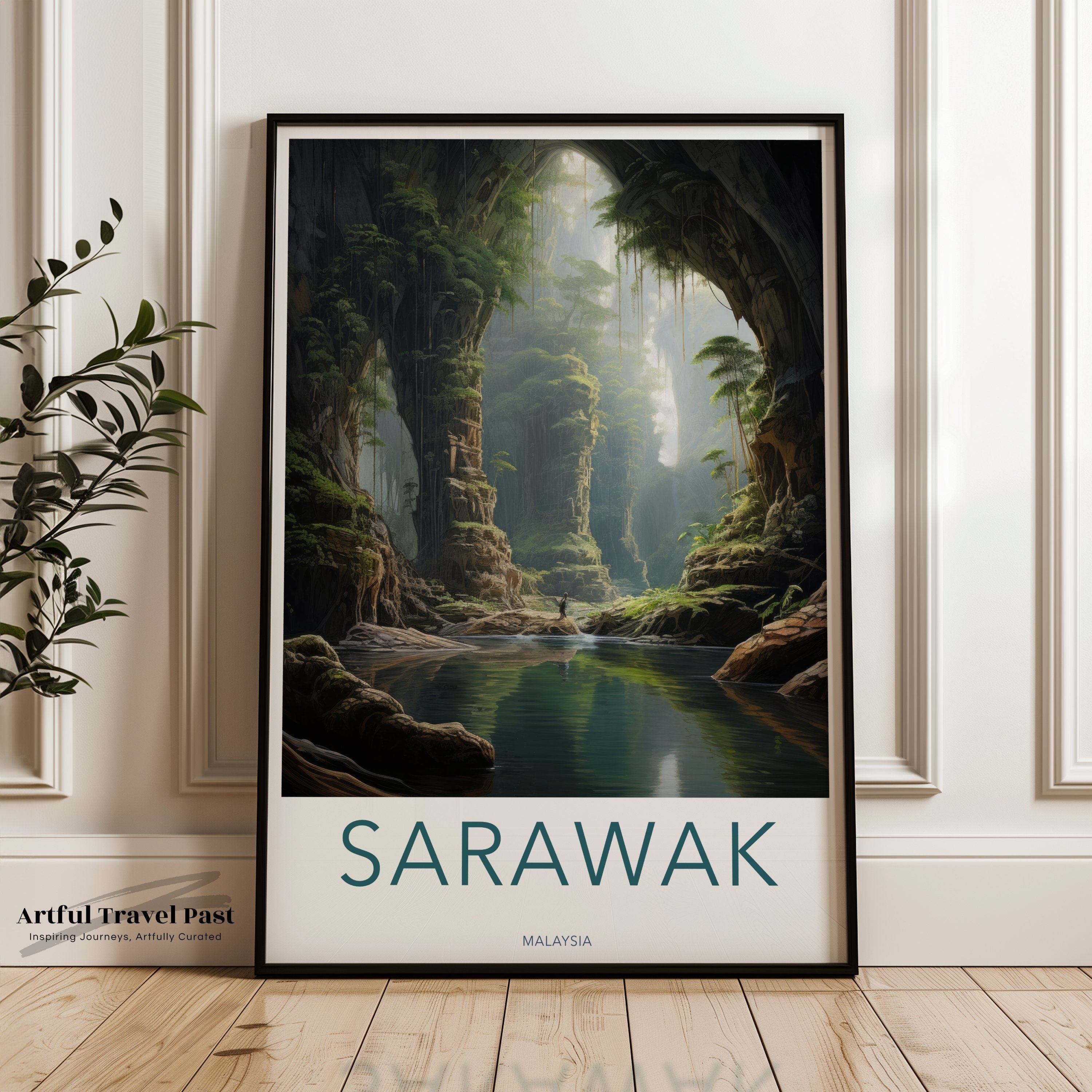 Sarawak Wall Art, Malaysia Landscape, Natural Beauty, Tropical Jungle Decor, Scenic Waterfall Print, Nature Photography, Unique Home Decor