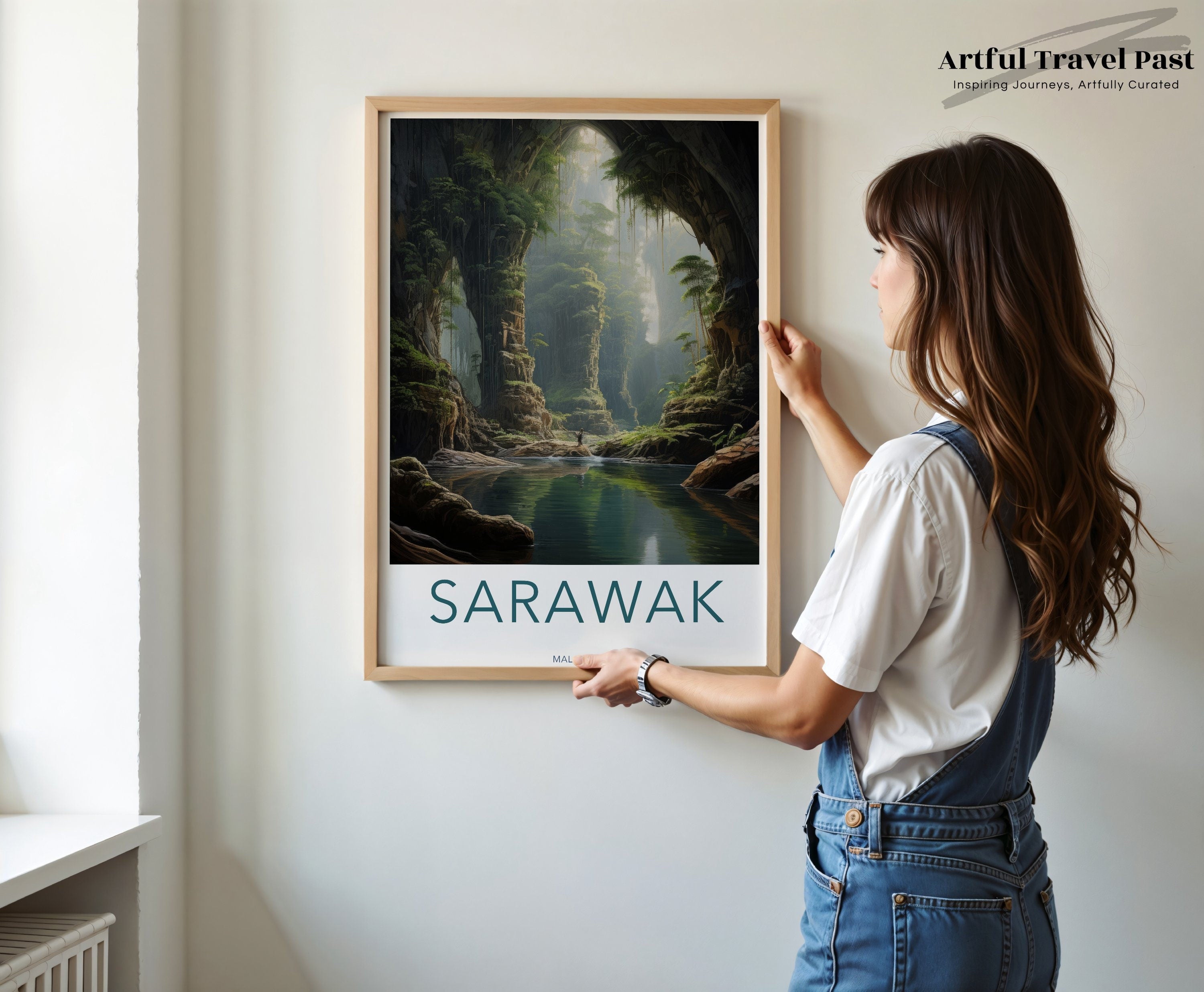 Sarawak Wall Art, Malaysia Landscape, Natural Beauty, Tropical Jungle Decor, Scenic Waterfall Print, Nature Photography, Unique Home Decor