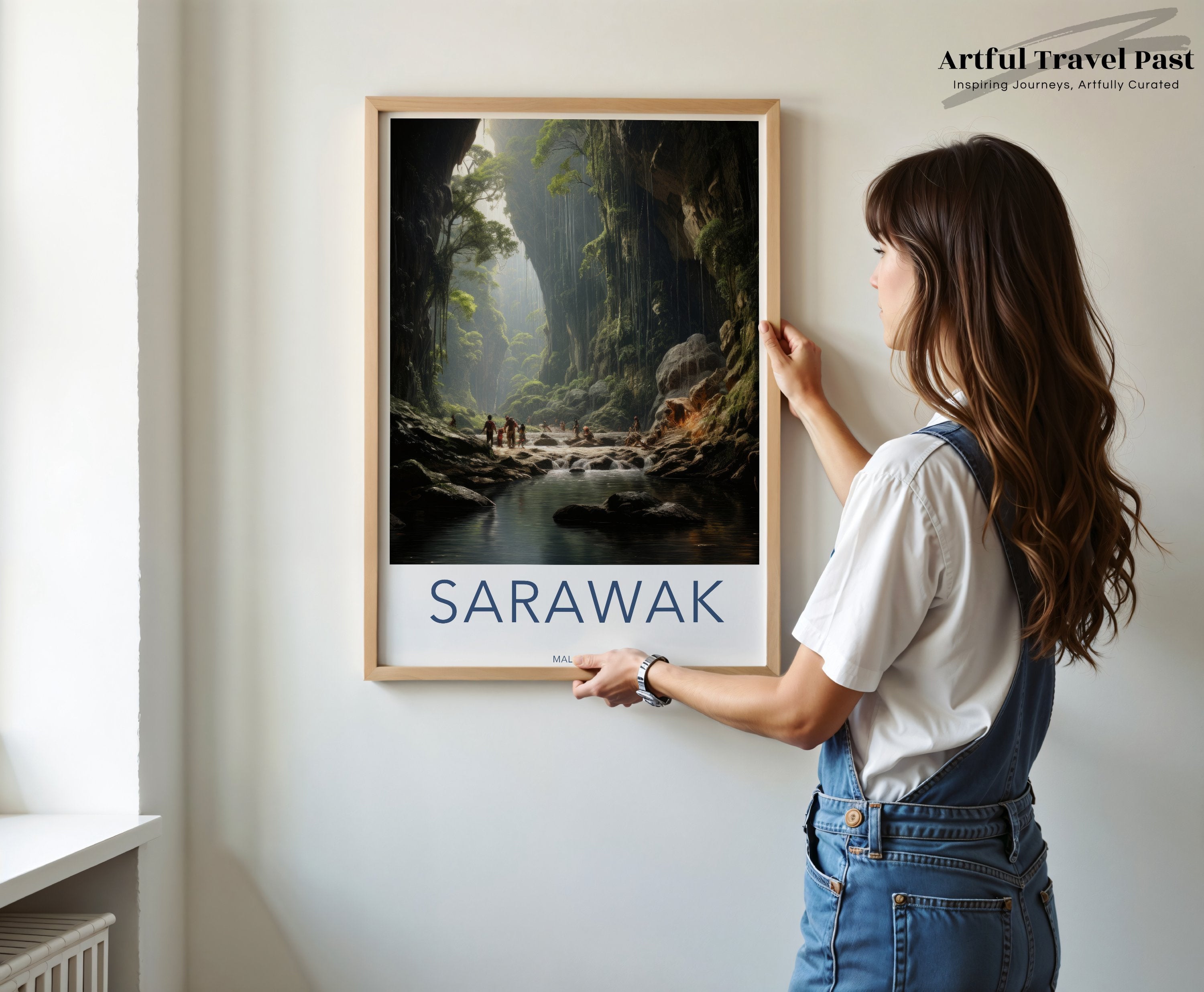 Sarawak Wall Art, Malaysia Travel Poster, Stunning Nature Landscape, Borneo Jungle Print, Tropical Rainforest Decor, Adventurous