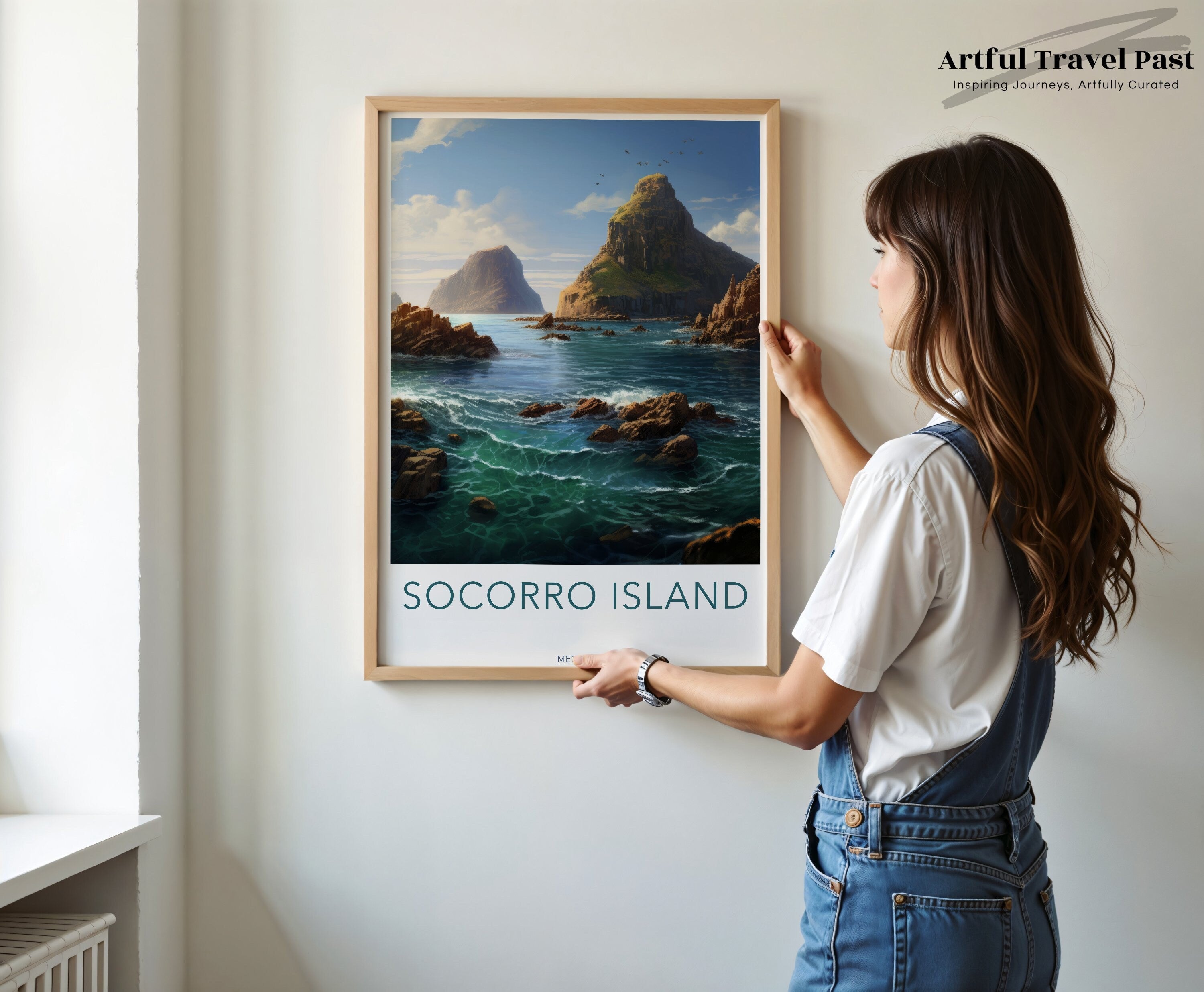 Socorro Island Wall Art, Stunning Coastal Landscape, Ocean Print Poster, Nature Lover's Gift, Tropical Paradise Decor