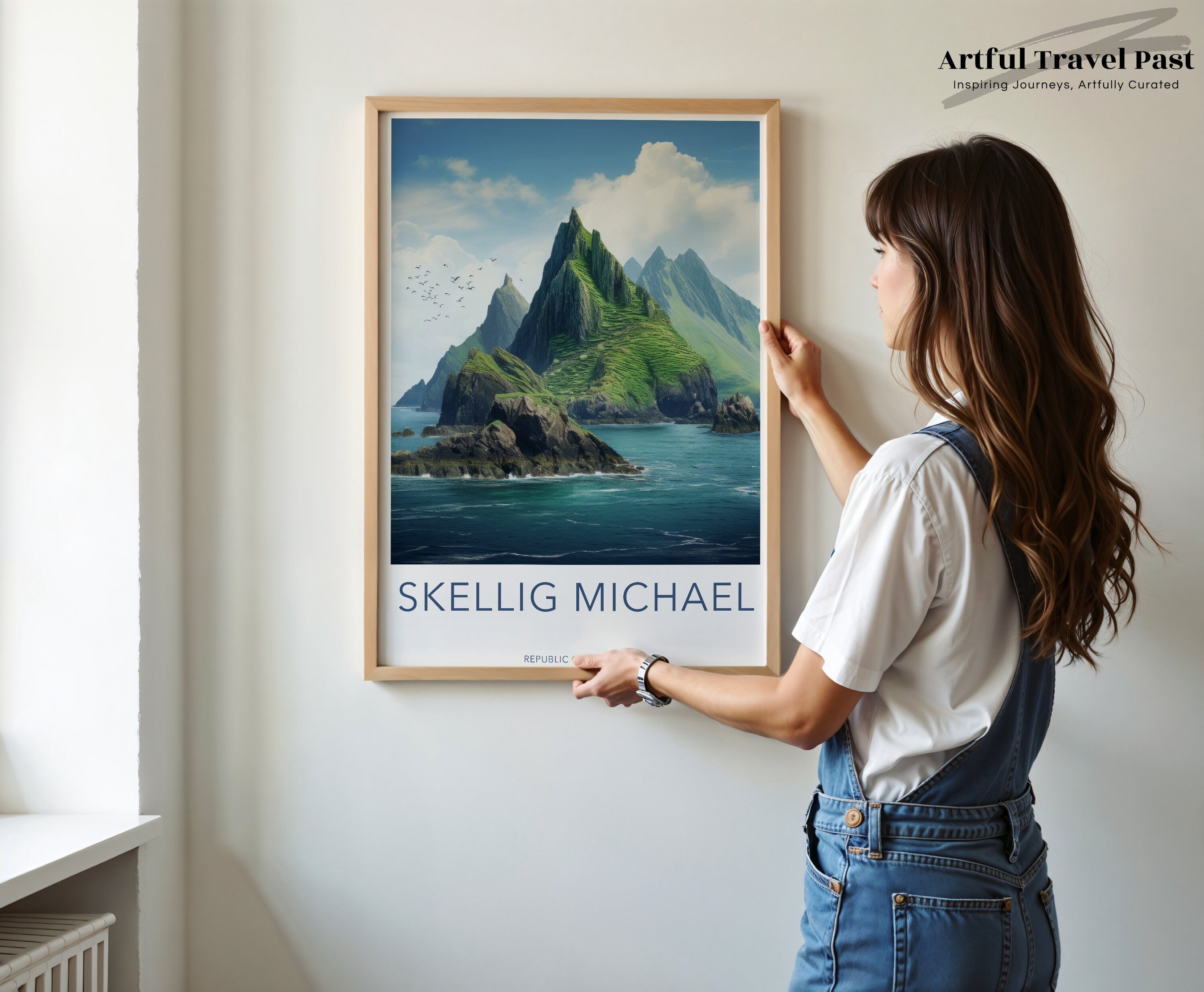 Skellig Michael Wall Art Print, Stunning Ocean View, Historical and Cultural Landmark, Perfect for Home or Office Decor