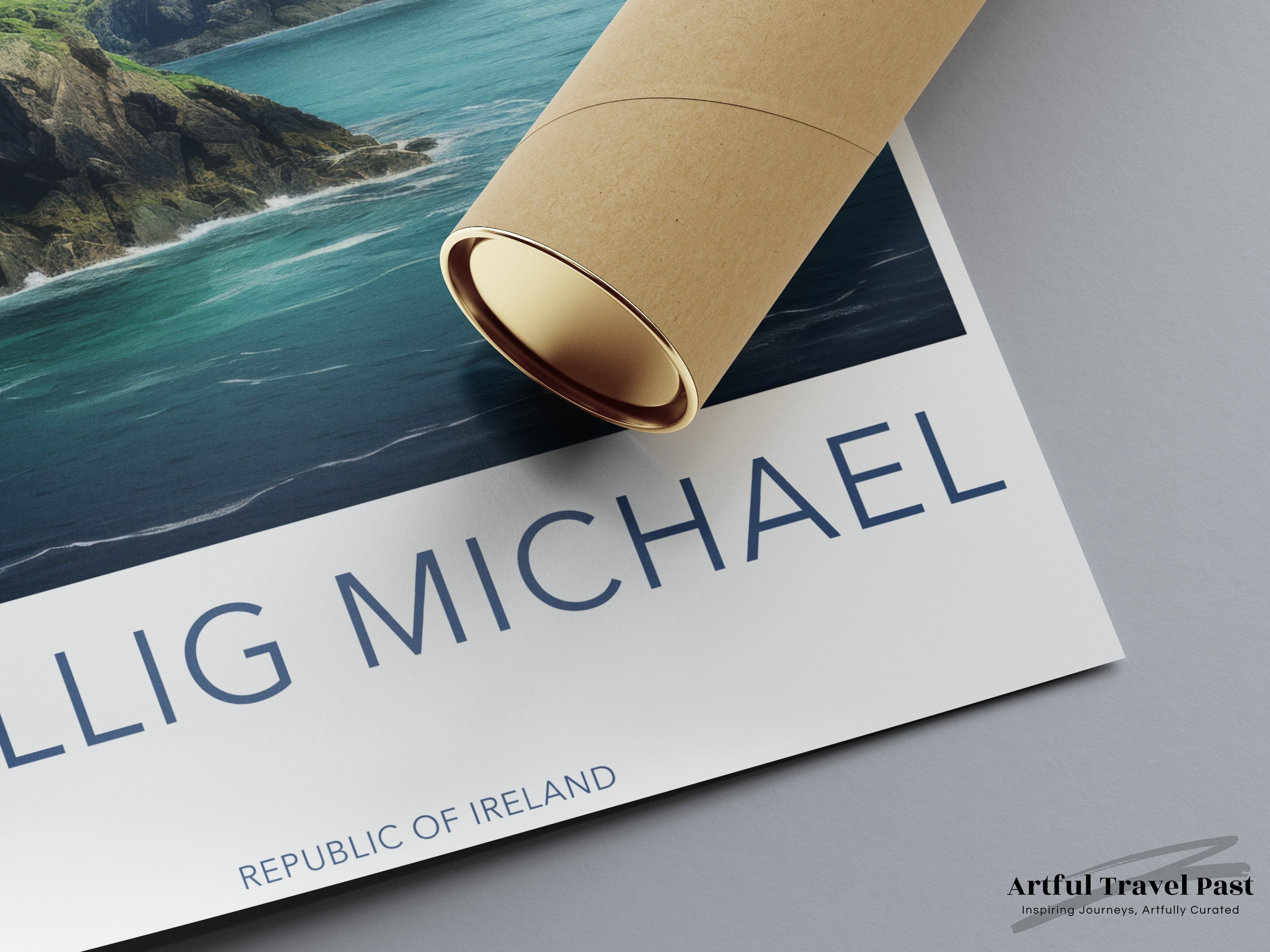 Skellig Michael Wall Art Print, Stunning Ocean View, Historical and Cultural Landmark, Perfect for Home or Office Decor