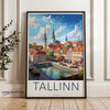 Tallinn Estonia Poster, Wall Art, Home Decor, Office Decoration, Architecture Print, Historical Cityscape, Travel Gift