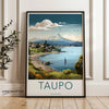 Taupo Wall Art, New Zealand Landscape Print, Nature Photography, Lake Taupo Decor, Scenic Travel Poster, Home Office Wall Decor