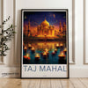 Taj Mahal India Wall Art, Historical and Cultural Wonder Artwork, Beautiful Indian Landmark Print, Architectural Masterpiece Decor