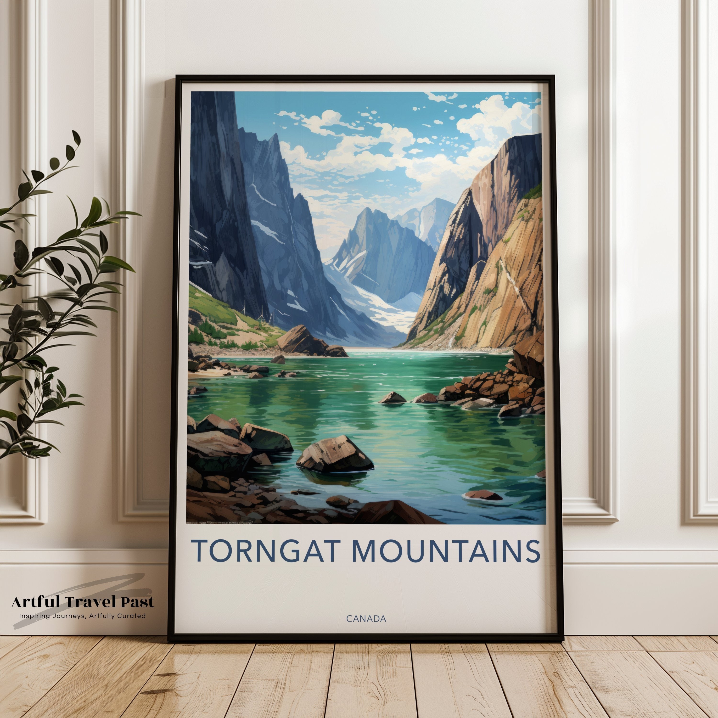 Torngat Mountains Wall Art Print, Canadian Landscape Poster, Beautiful Nature Artwork, Scenic Mountain View, Home or Office Decor