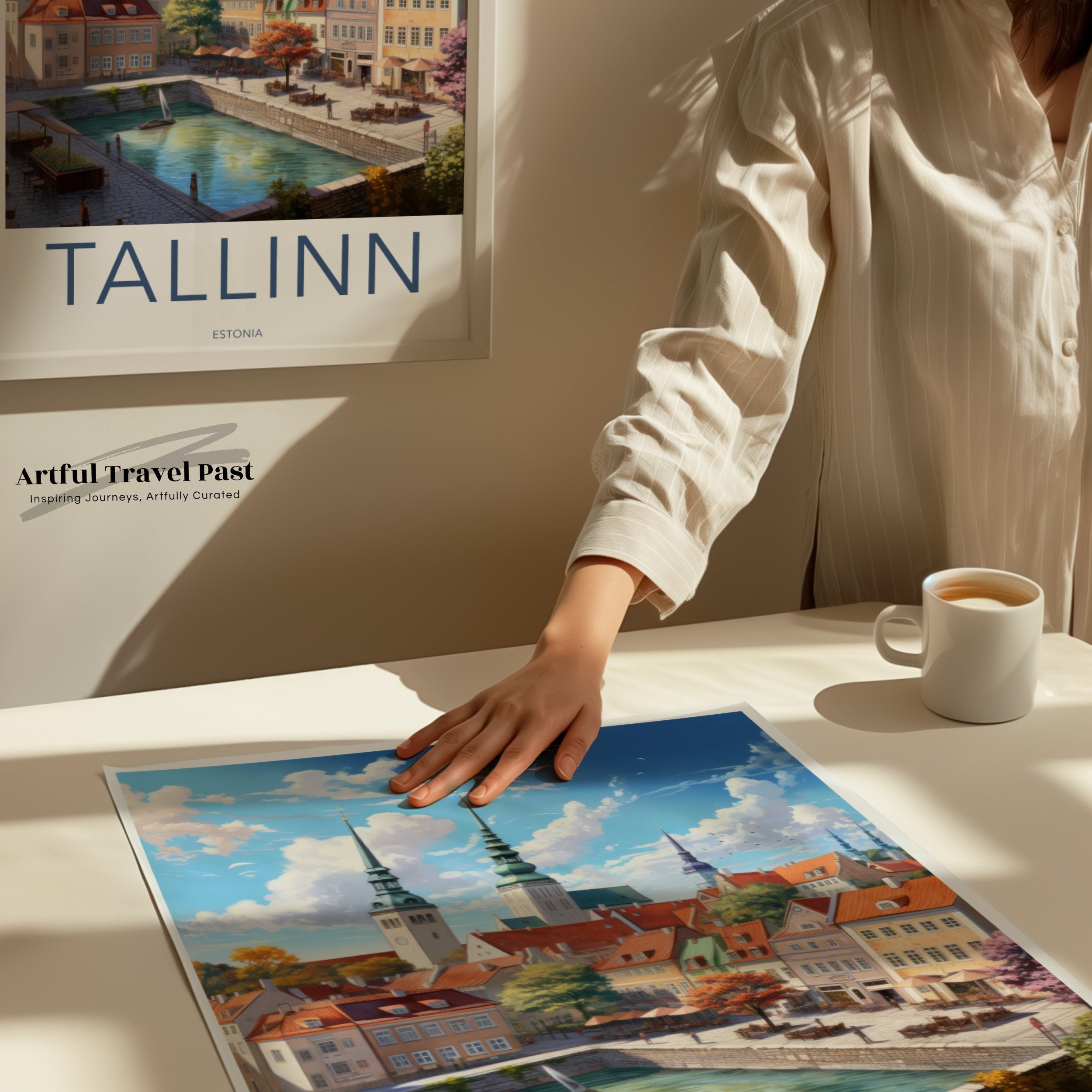 Tallinn Estonia Poster, Wall Art, Home Decor, Office Decoration, Architecture Print, Historical Cityscape, Travel Gift