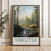 Yakutsk Wall Art, Natural Forest Print, Tranquil Landscape, Wall Decor, Scenic Photography, Home Decoration, Nature Poster