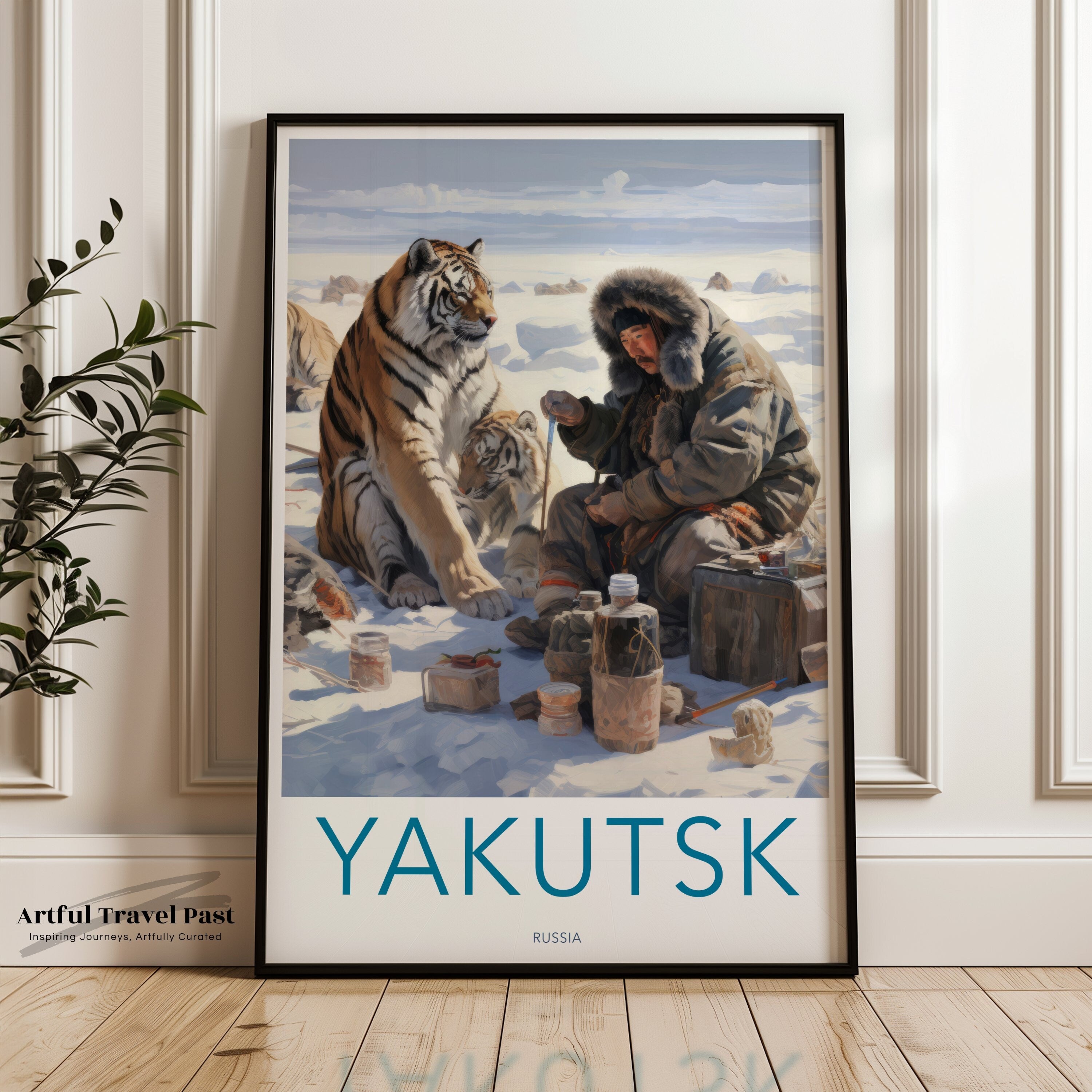 Yakutsk Wall Art, Siberian Landscape Print, Historically Rich Art, Cultural Siberia, Wild Nature Art, Snowy Winter Scene, Home Decor