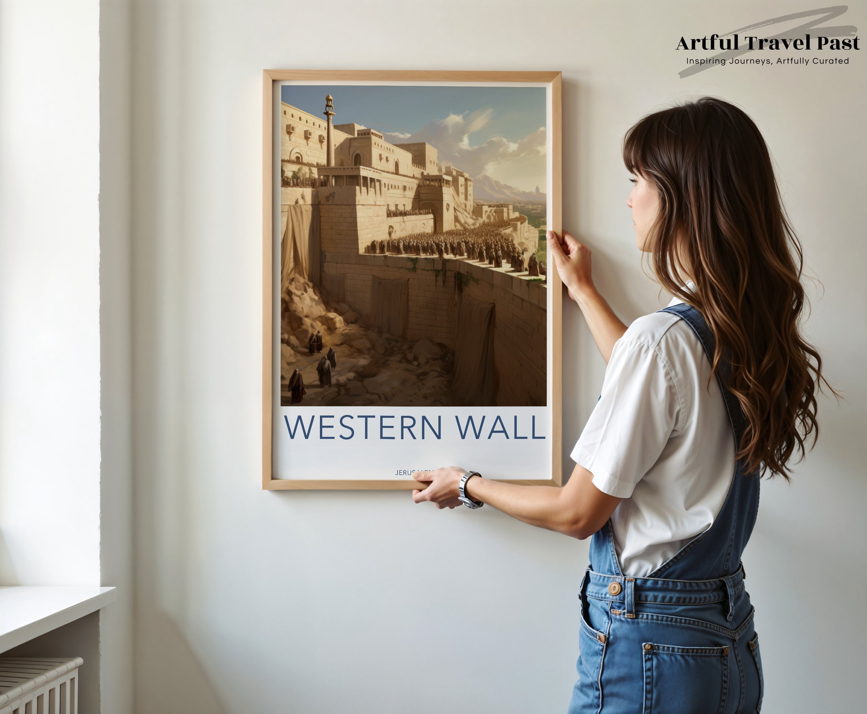 Stunning Western Wall Jerusalem, Sacred Historical Landmark Wall Art, Old City of Jerusalem Scenic Decor, Holy City Artwork