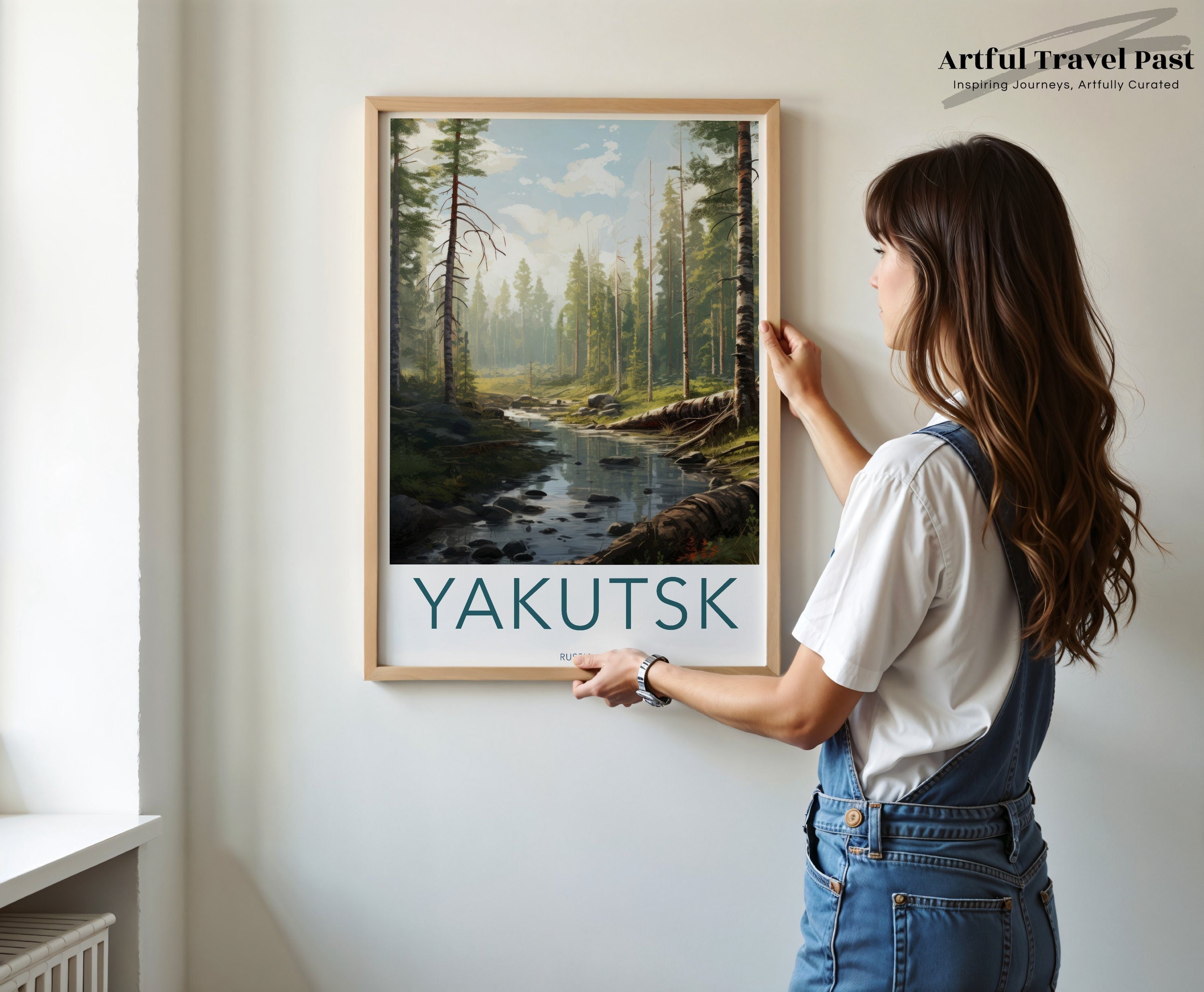 Yakutsk Wall Art, Natural Forest Print, Tranquil Landscape, Wall Decor, Scenic Photography, Home Decoration, Nature Poster