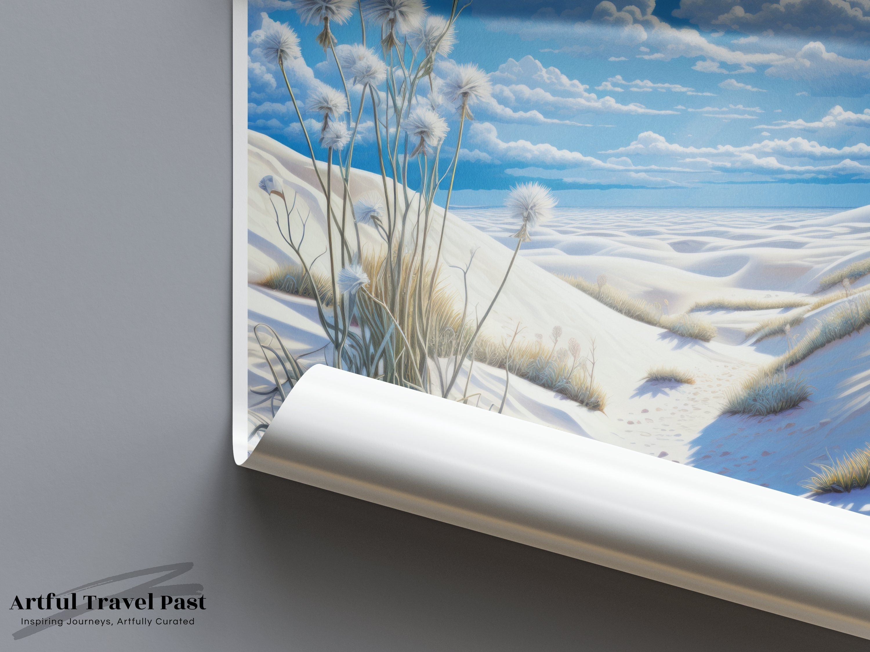 White Sands Park Wall Art, Stunning Landscape Poster, Unique Desert Decor, Scenic Art Print, Nature Photography, Home Decor, Gift Idea