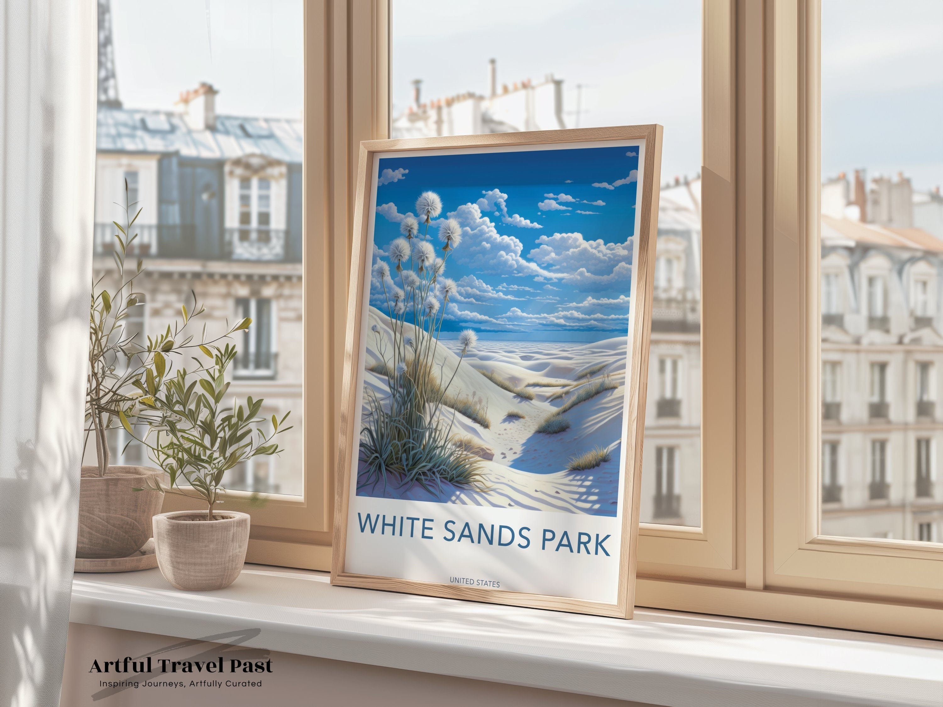 White Sands Park Wall Art, Stunning Landscape Poster, Unique Desert Decor, Scenic Art Print, Nature Photography, Home Decor, Gift Idea