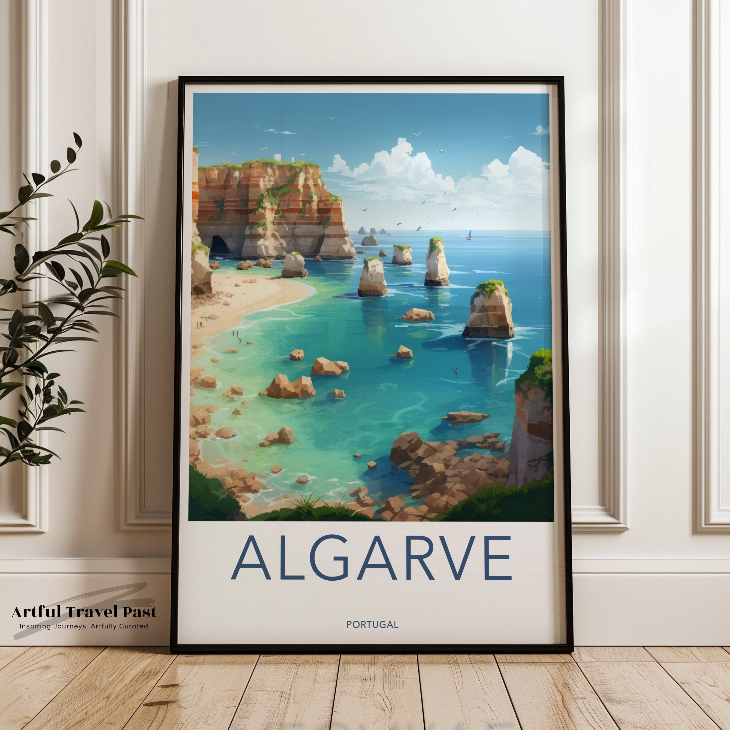 Wall Art Algarve Poster | Portugal Wall Art | Europe Decor