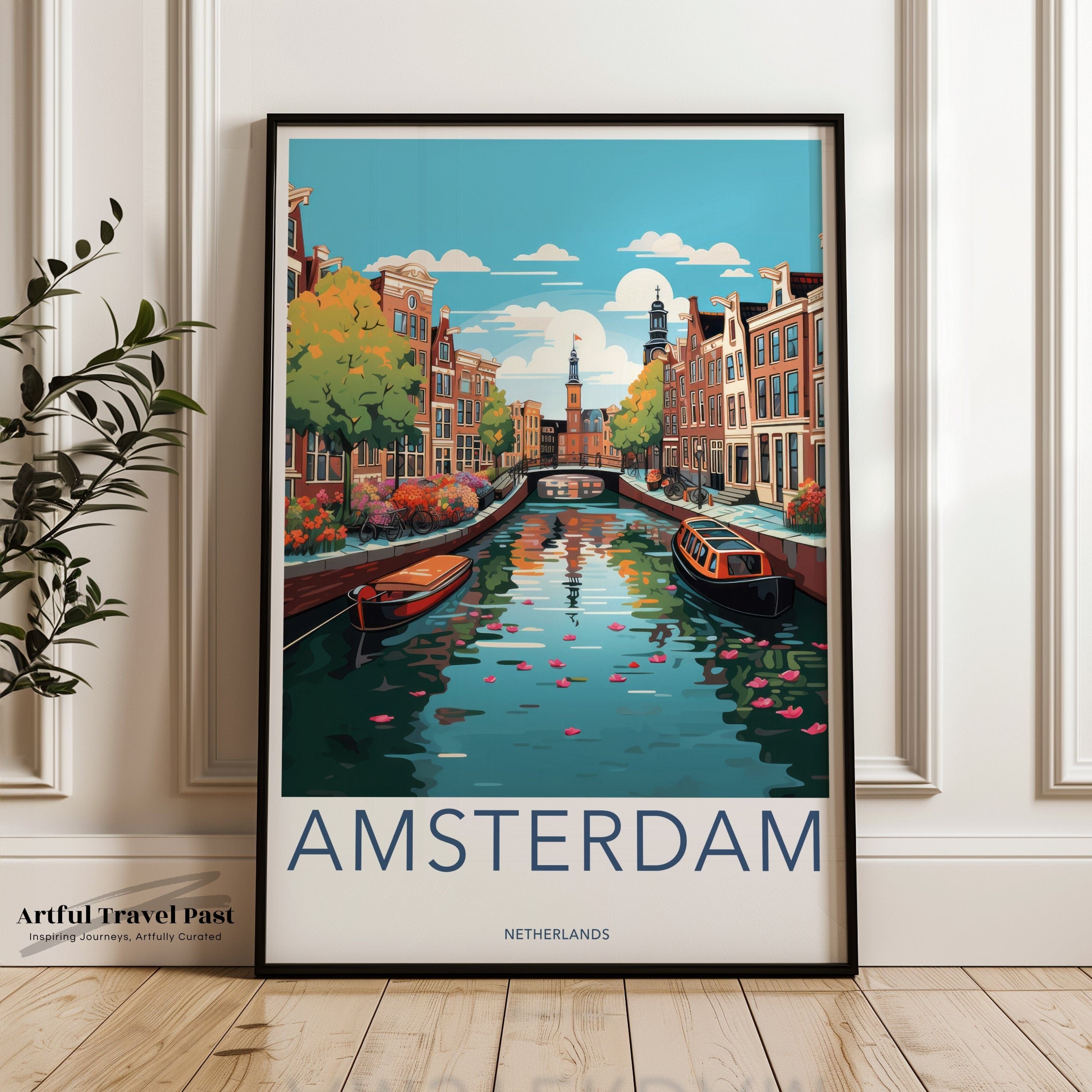 Wall Art Amsterdam Poster | Netherlands Wall Art | Europe Decor