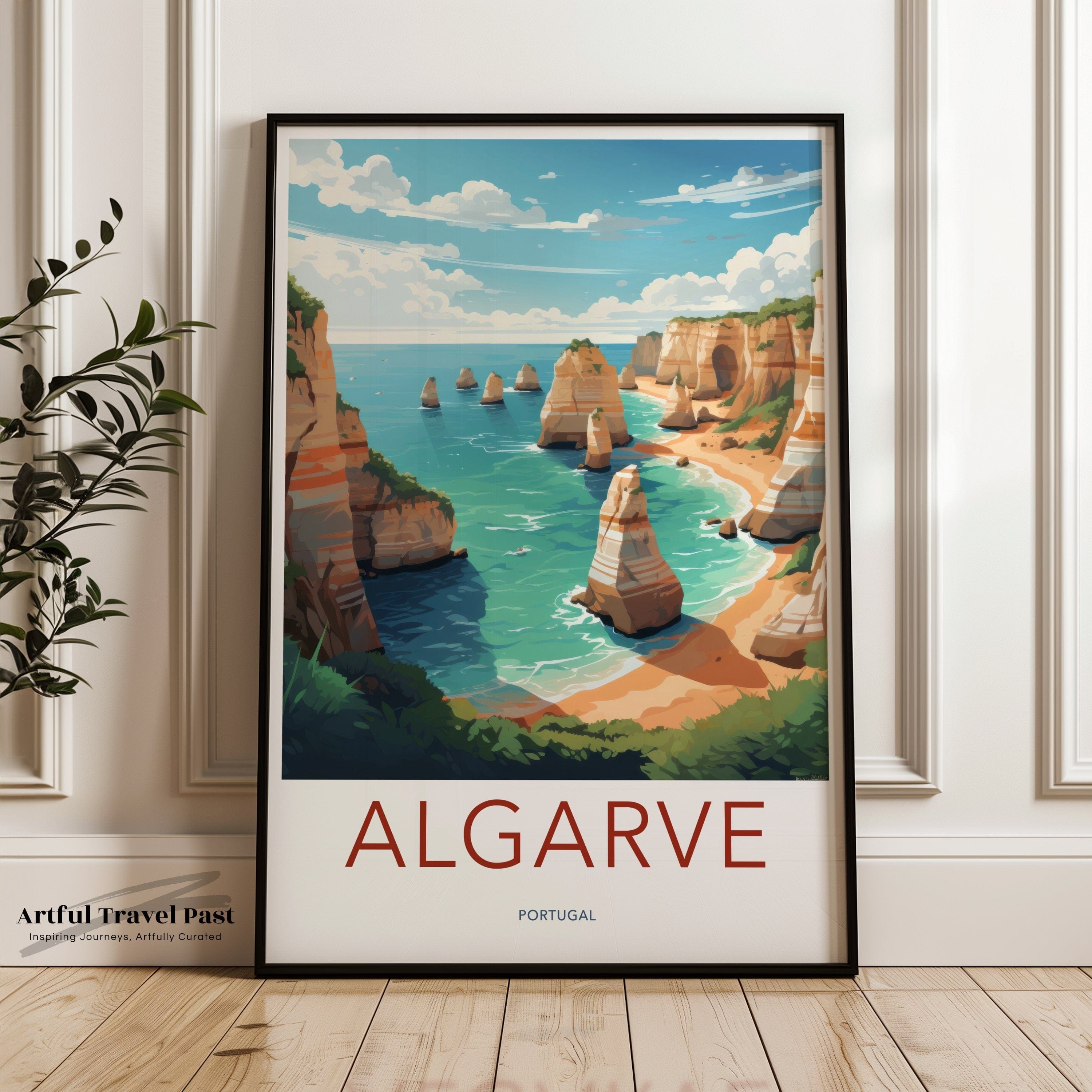 Wall Art Algarve Poster | Portugal Wall Art | Europe Decor