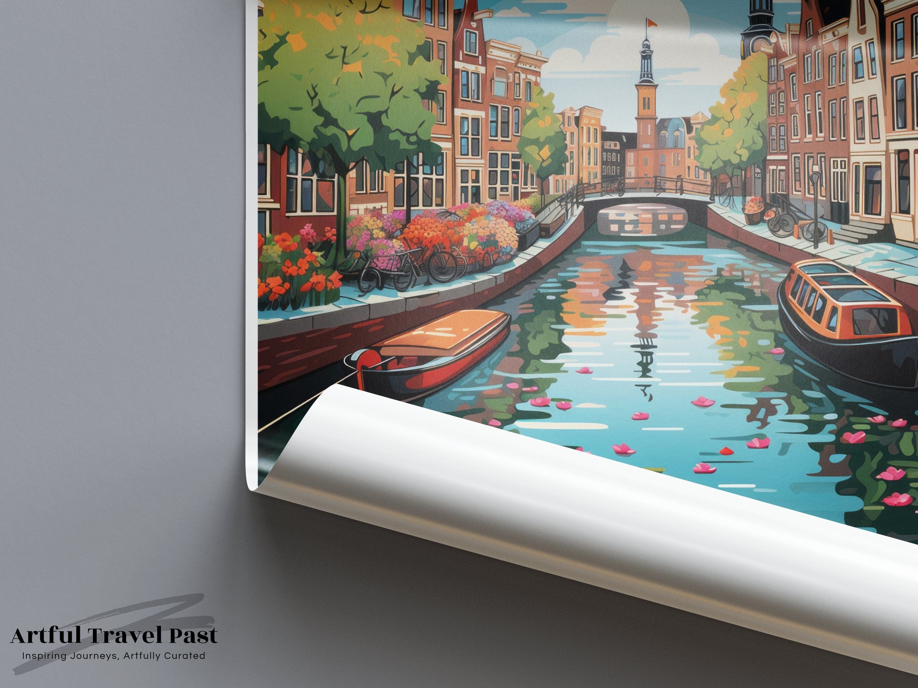 Wall Art Amsterdam Poster | Netherlands Wall Art | Europe Decor