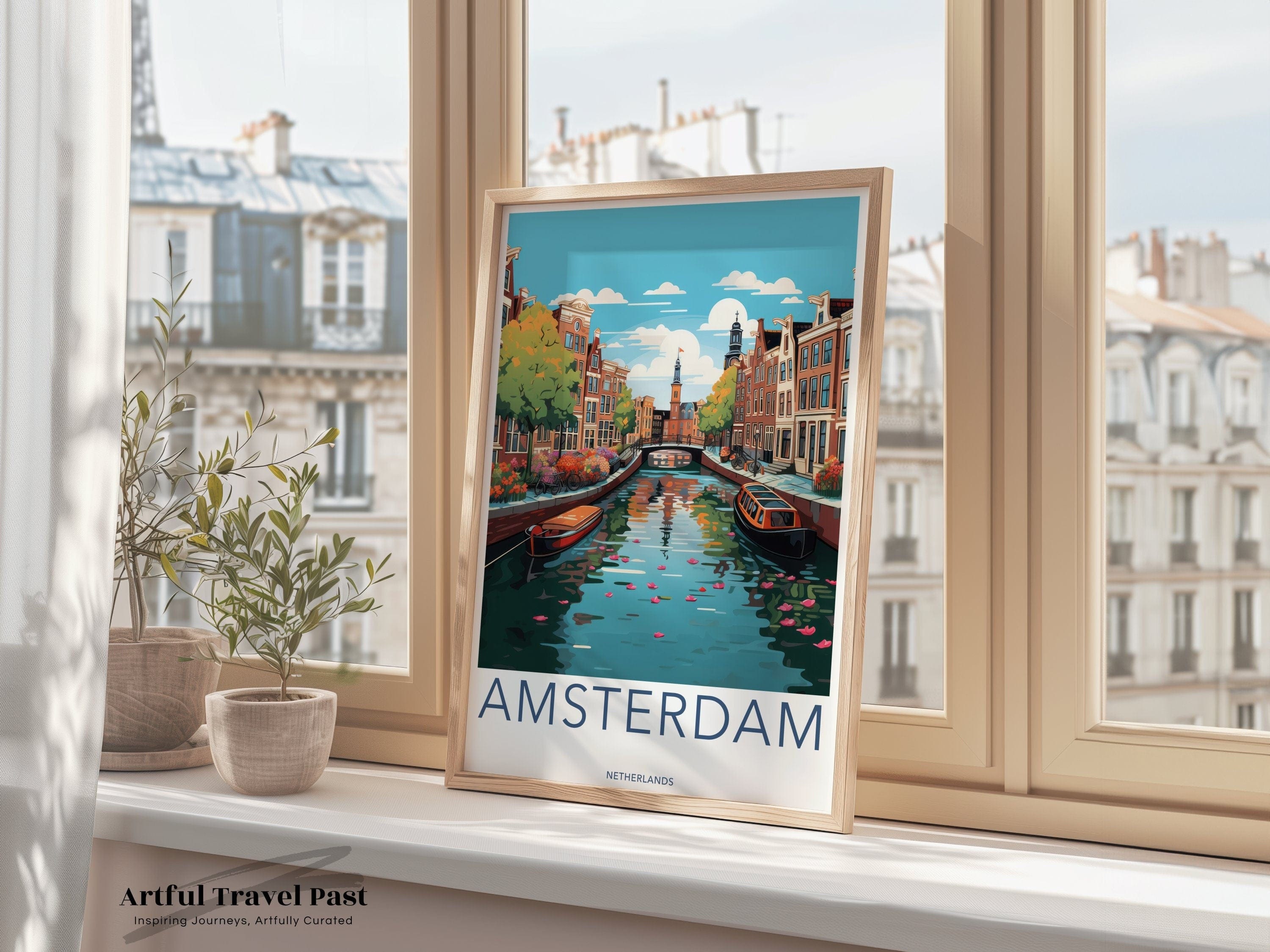 Wall Art Amsterdam Poster | Netherlands Wall Art | Europe Decor