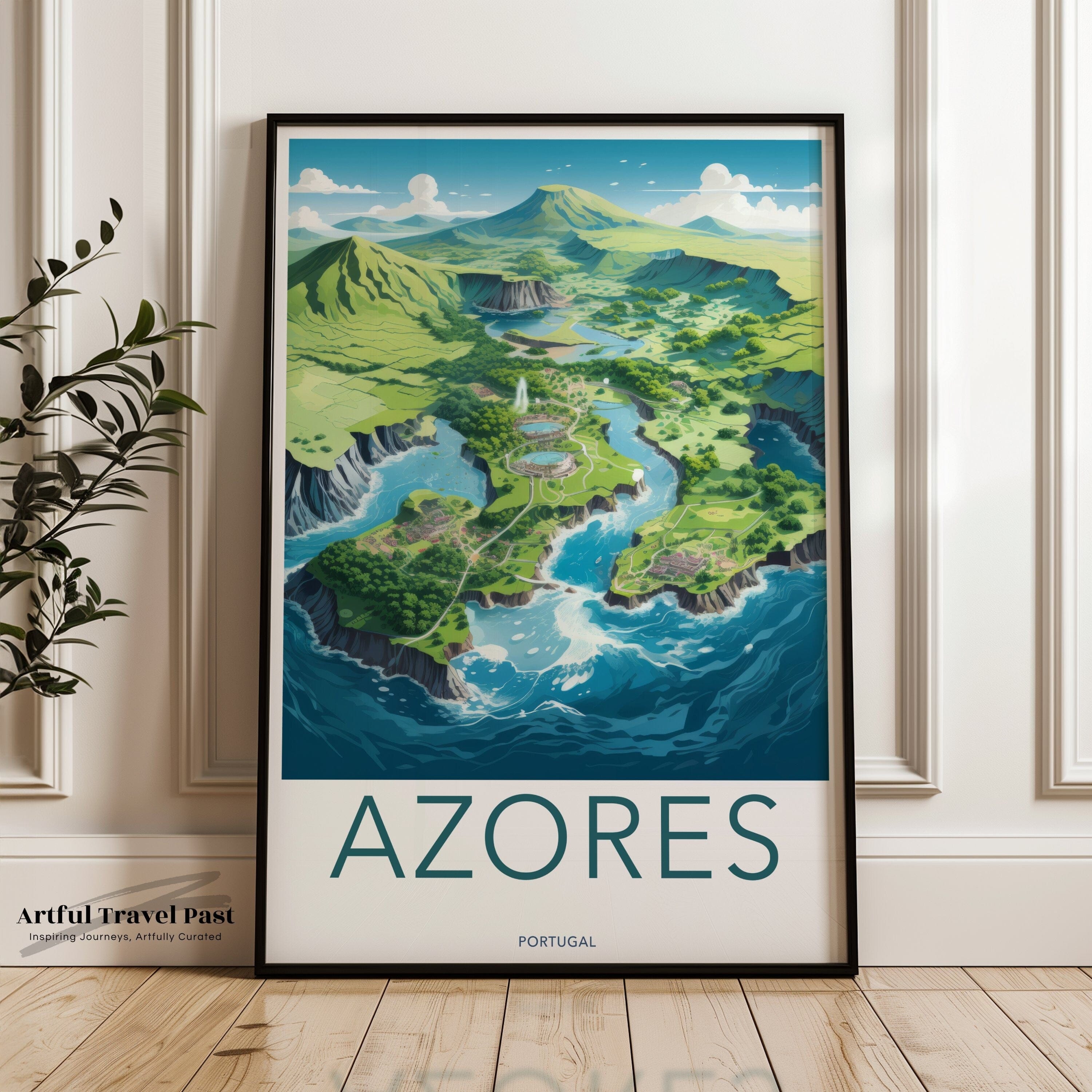 Wall Art Azores Poster | Portugal Wall Art | Europe Decor