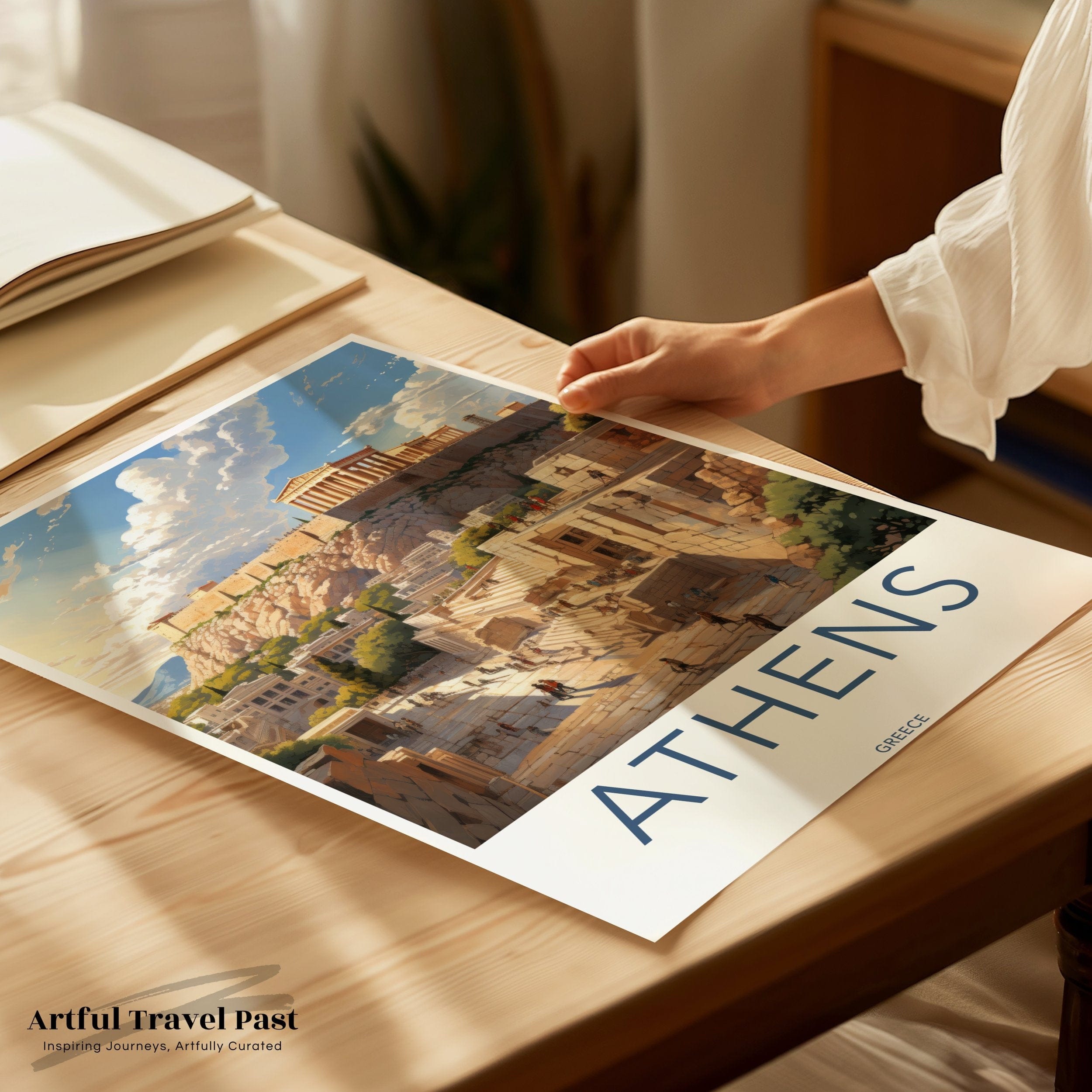 Wall Art Athens Acropolis Poster | Greek Heritage Print | Greece Wall Art