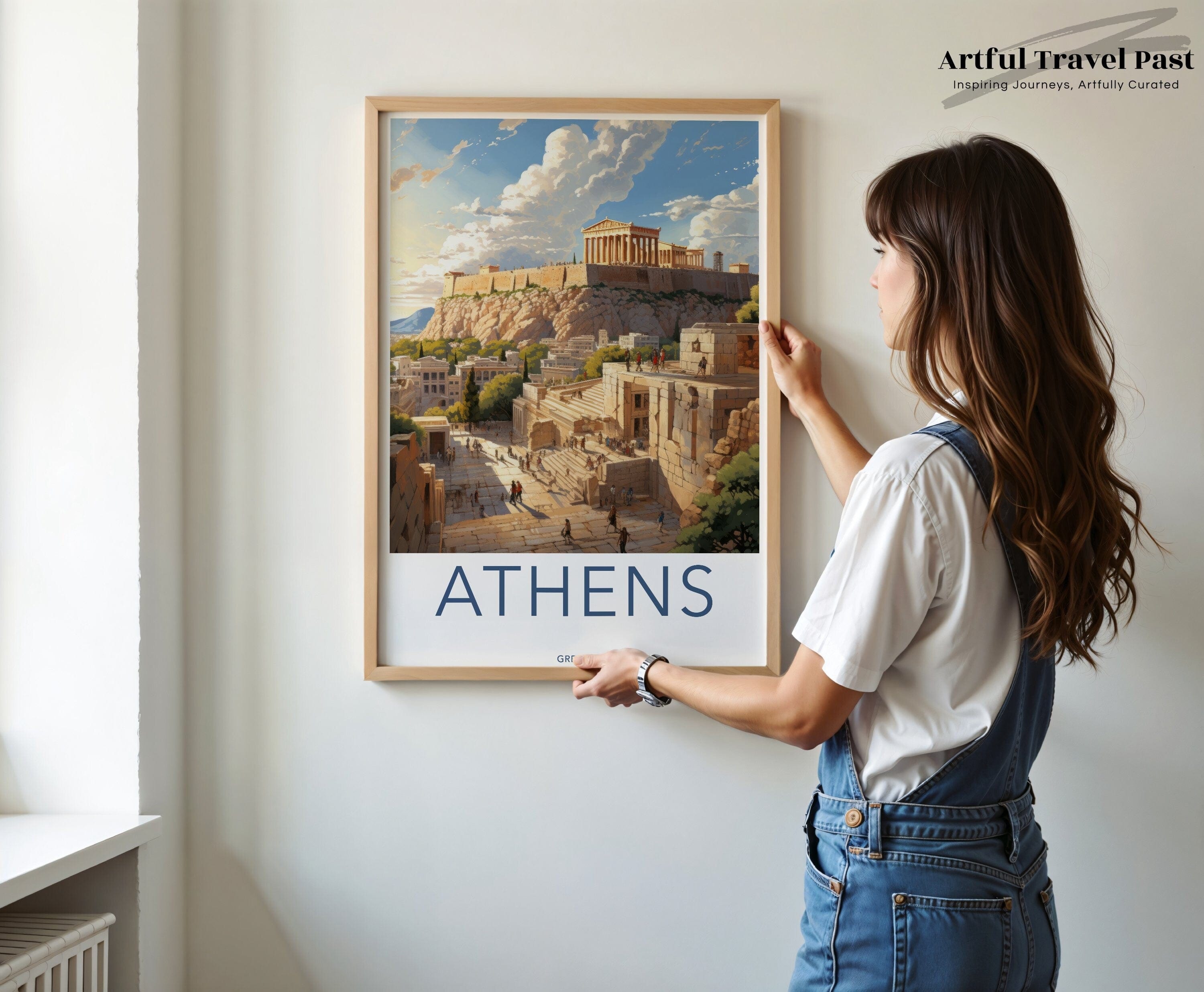 Wall Art Athens Acropolis Poster | Greek Heritage Print | Greece Wall Art