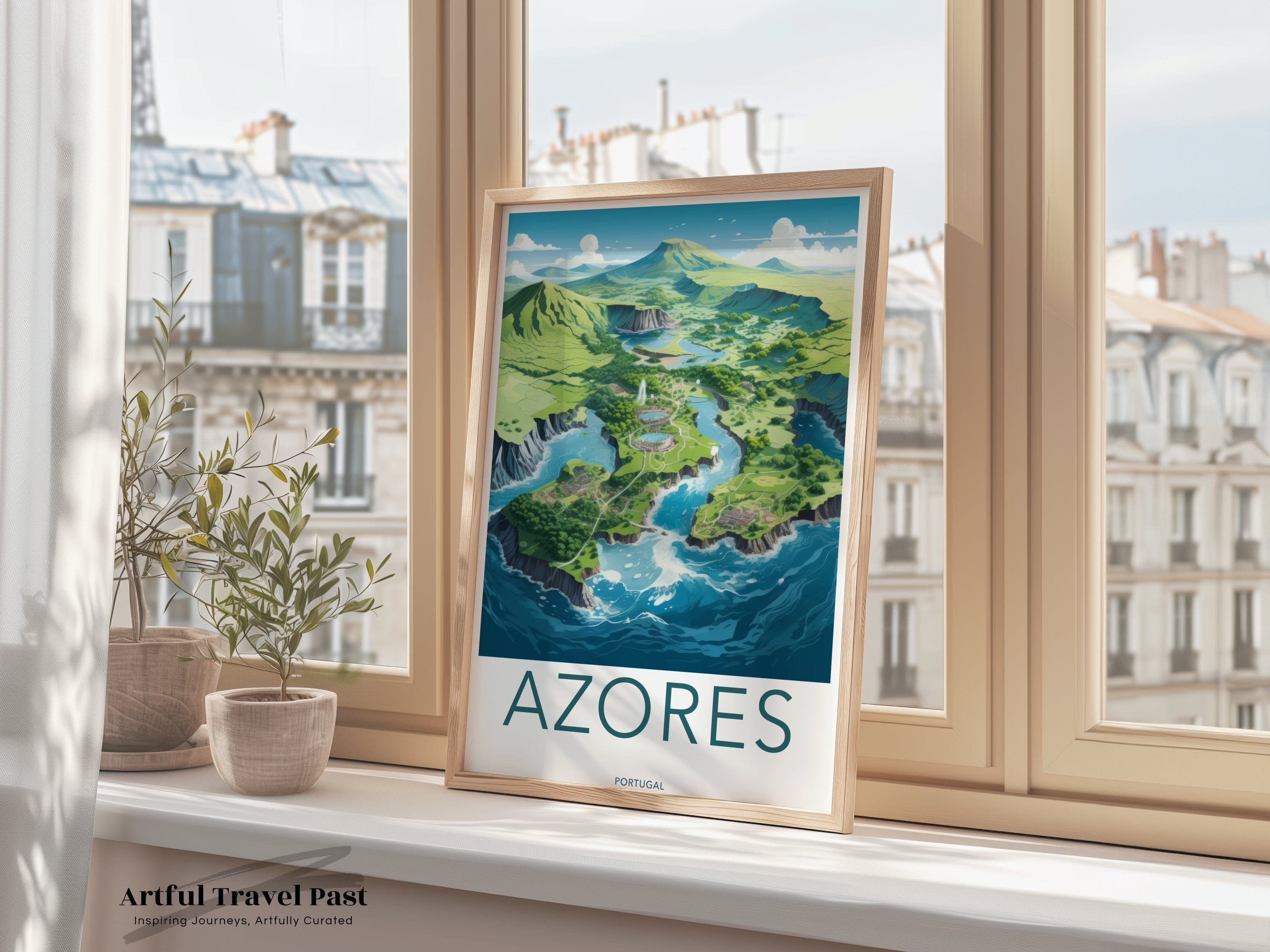 Wall Art Azores Poster | Portugal Wall Art | Europe Decor