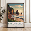 Wall Art Bay of Fundy Poster | Sunset Coast | Canada Wall Art