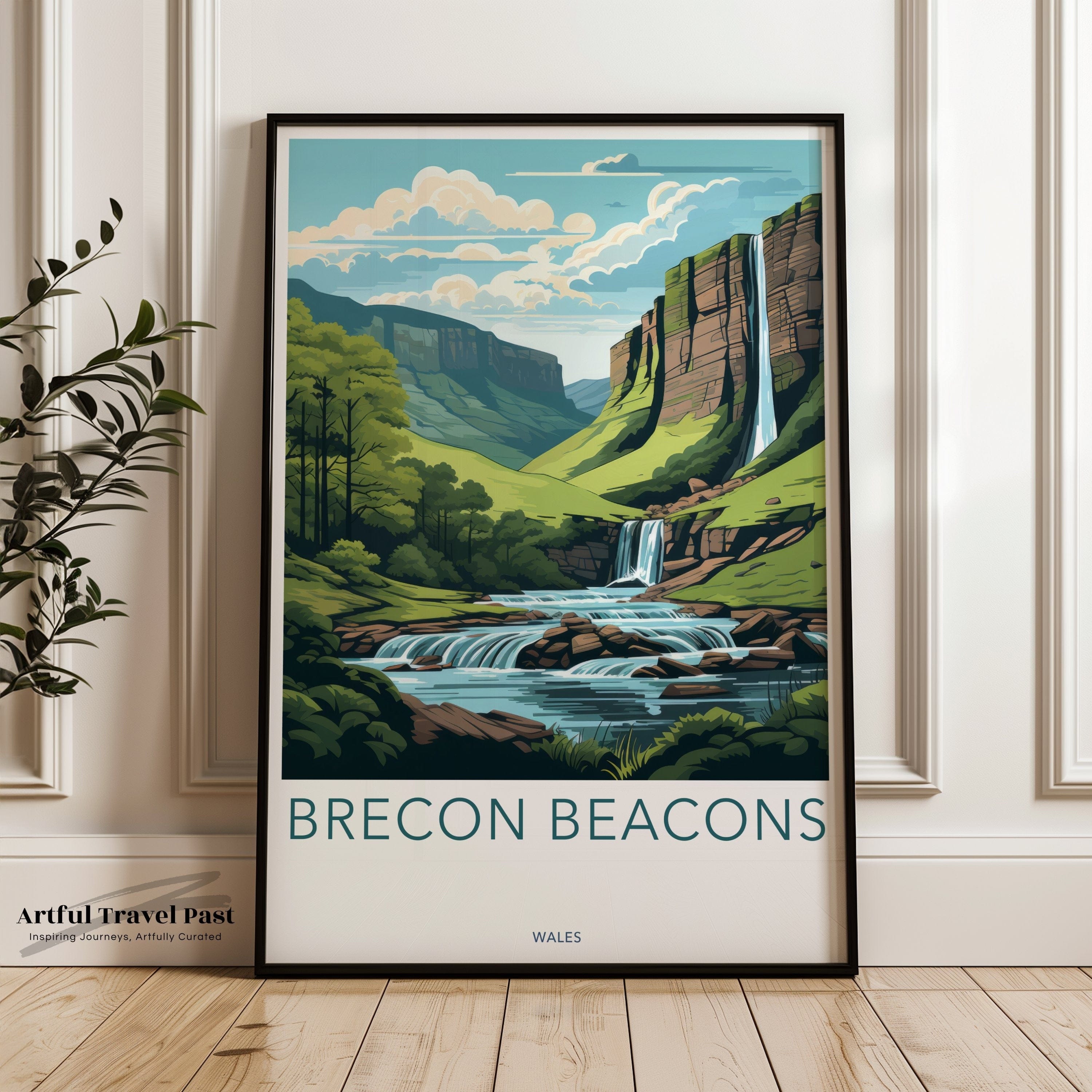 Wall Art Brecon Beacons Poster | Wales Wall Art | UK Decor