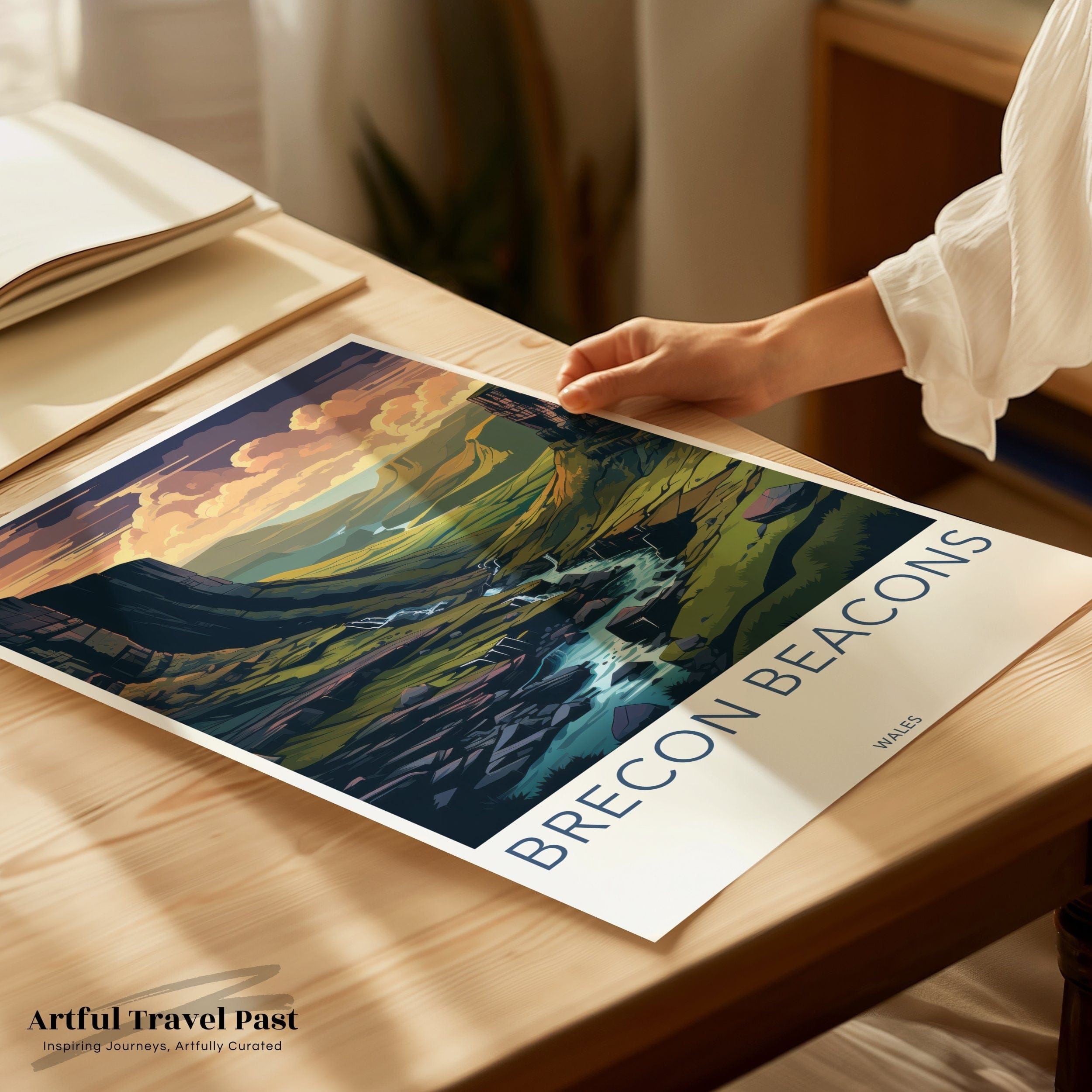 Wall Art Brecon Beacons Poster | Wales Wall Art | UK Decor