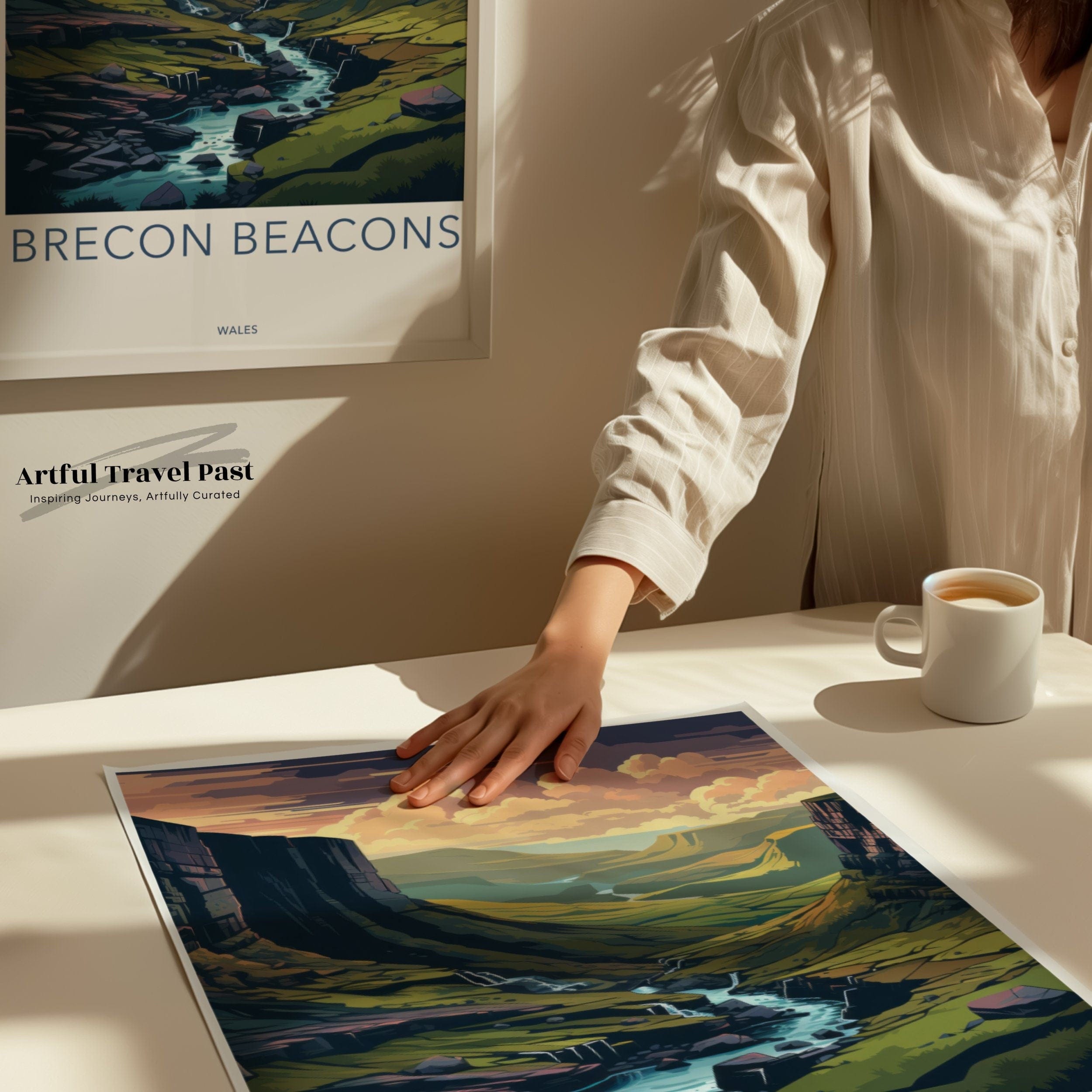 Wall Art Brecon Beacons Poster | Wales Wall Art | UK Decor