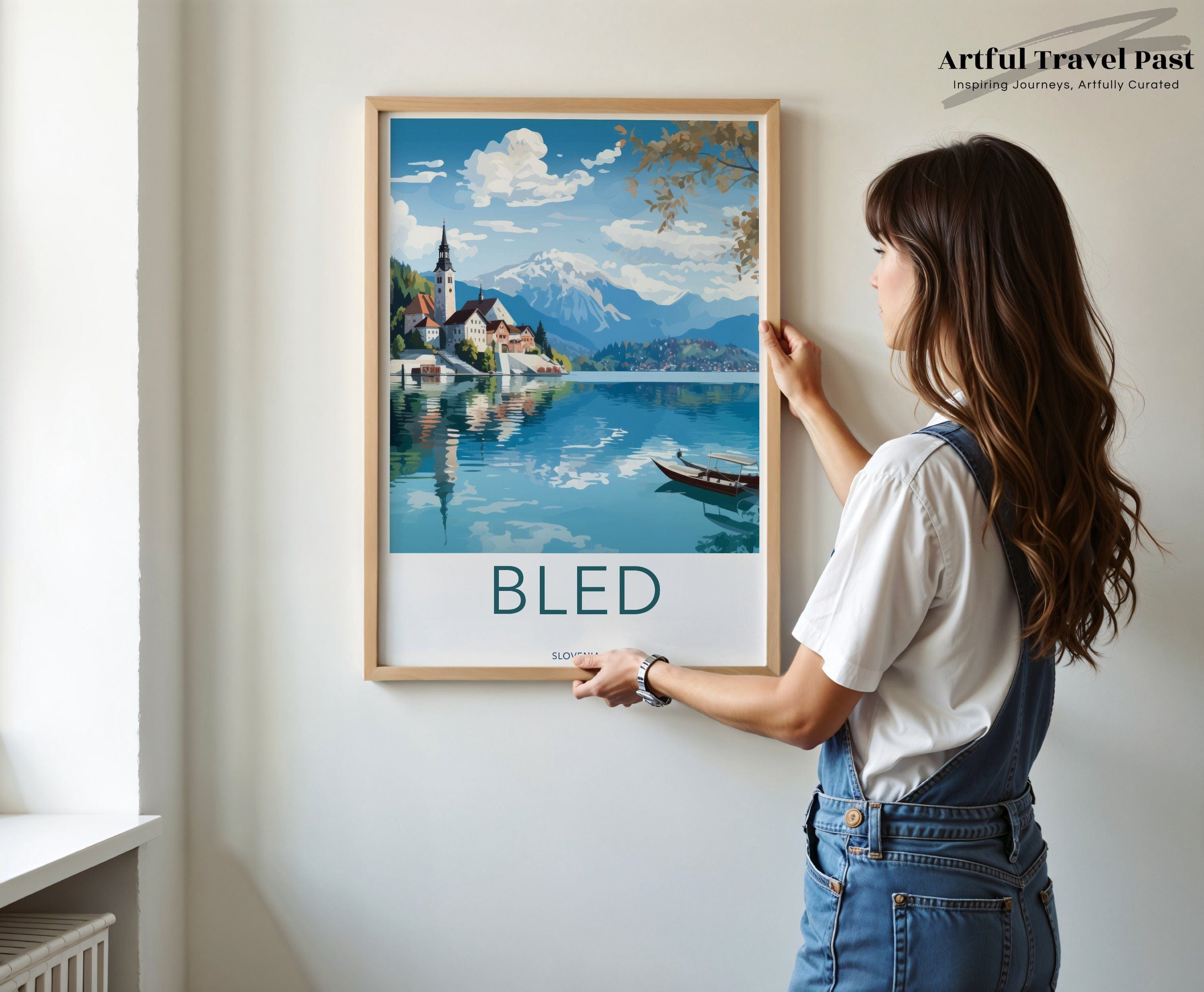 Wall Art Bled Poster | Slovenia Wall Art | Eastern Europe Decor