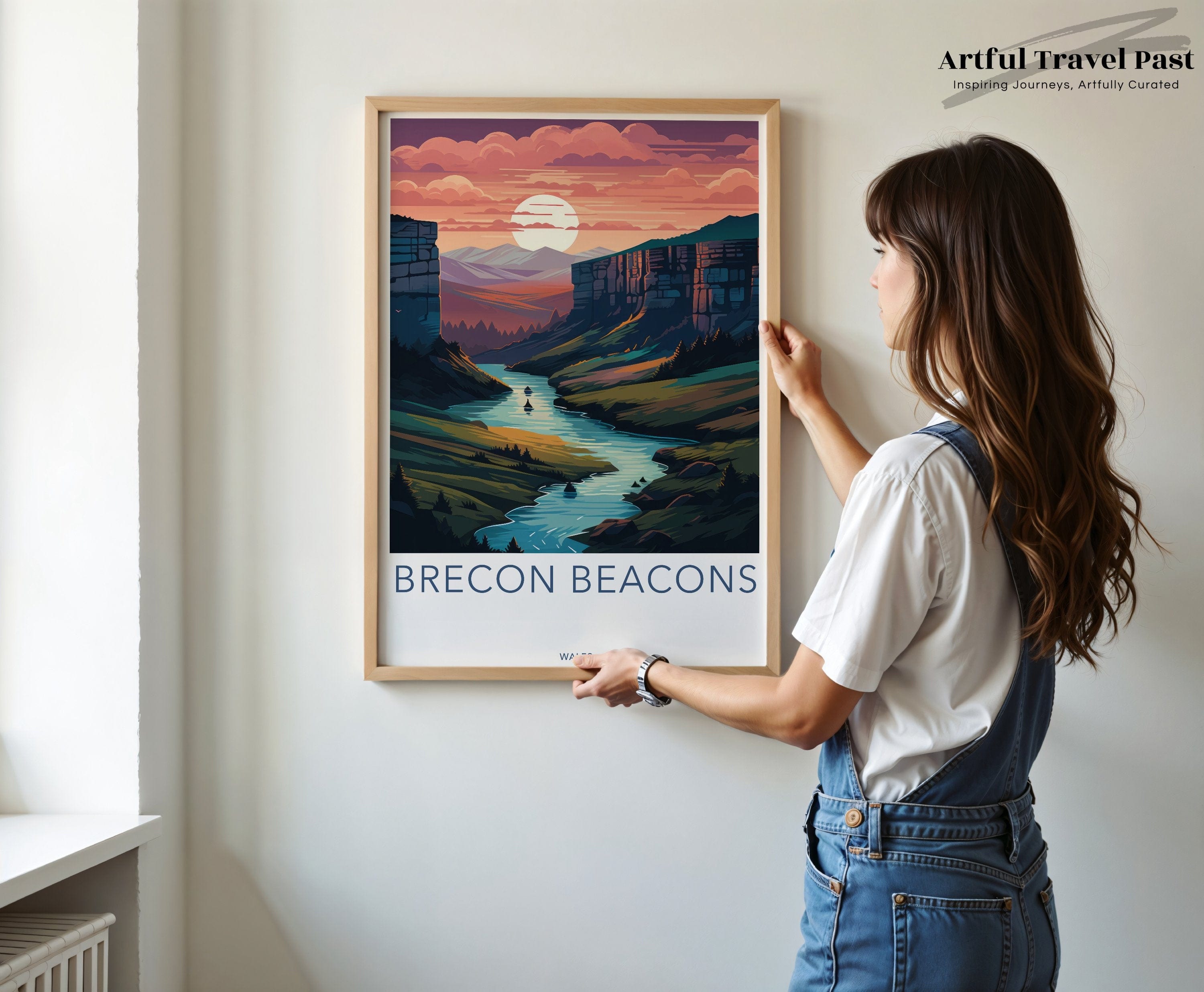 Wall Art Brecon Beacons Poster | Wales Wall Art | UK Decor