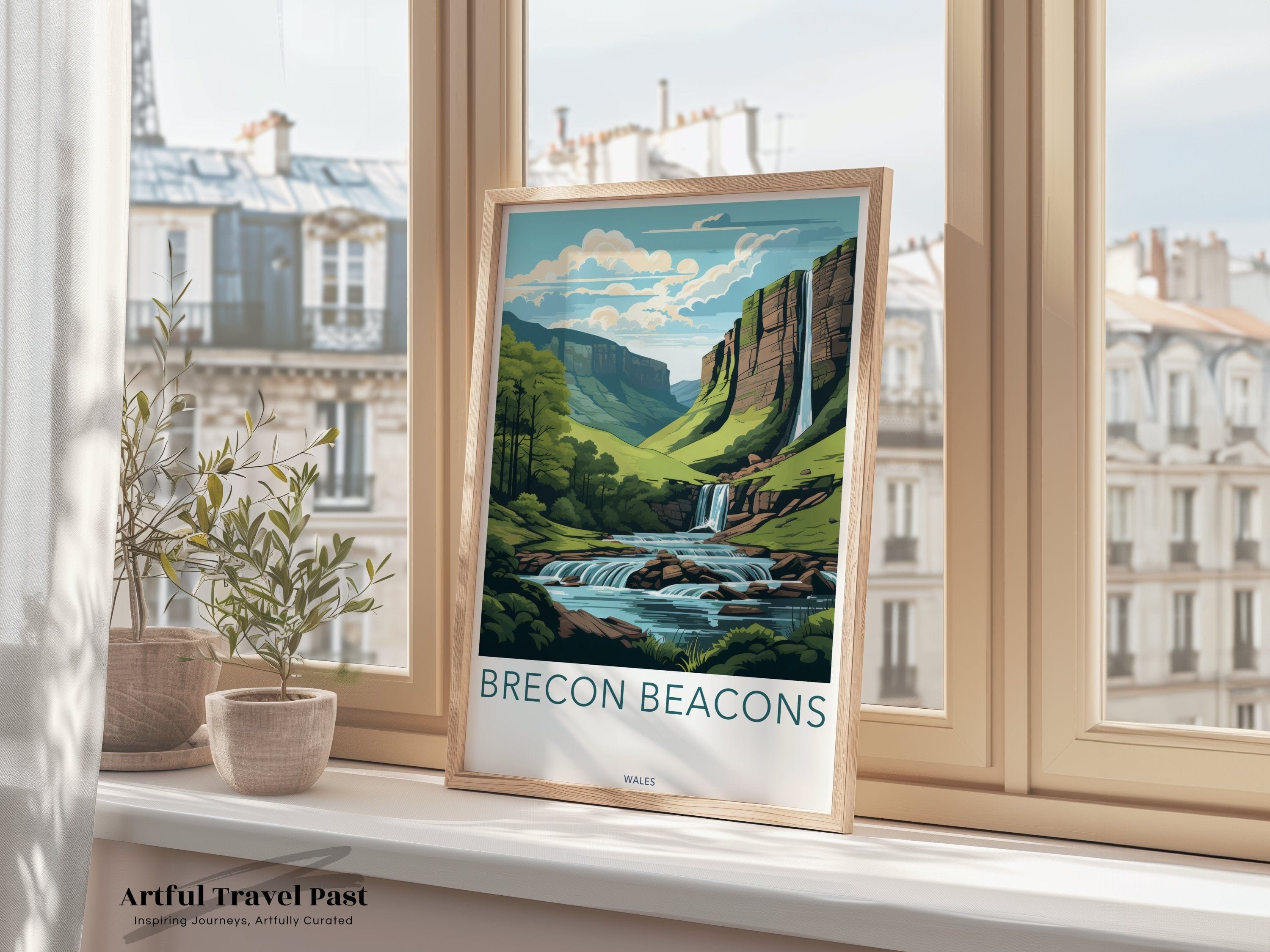 Wall Art Brecon Beacons Poster | Wales Wall Art | UK Decor