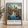 Wall Art Canary Wharf Poster | England Wall Art | UK Decor