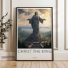 Christ the King Statue Wall Art, Religious Monument Print, Poland Cultural Landmark, Architectural Wonder, Historical Art Piece