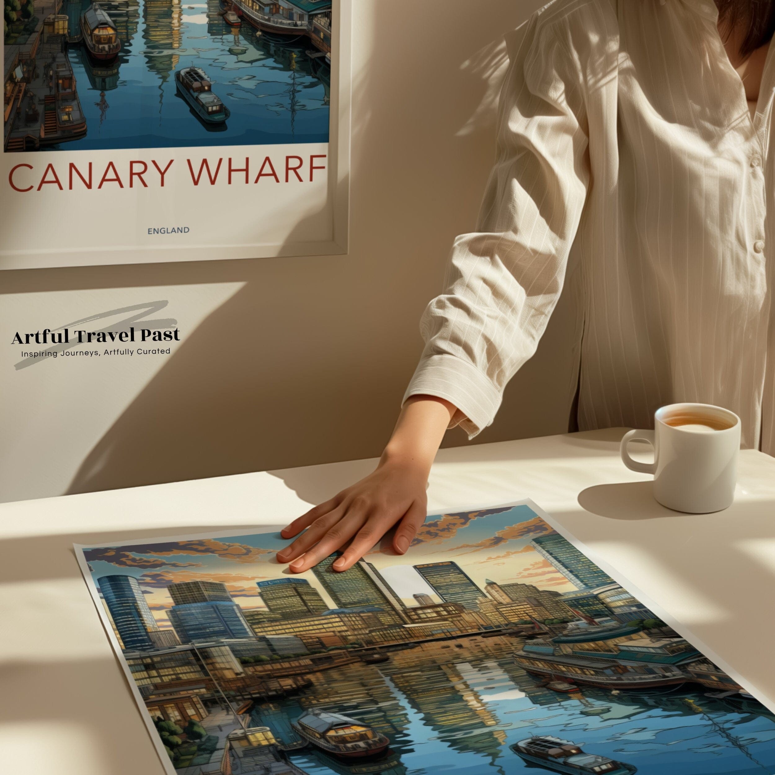 Wall Art Canary Wharf Poster | England Wall Art | UK Decor