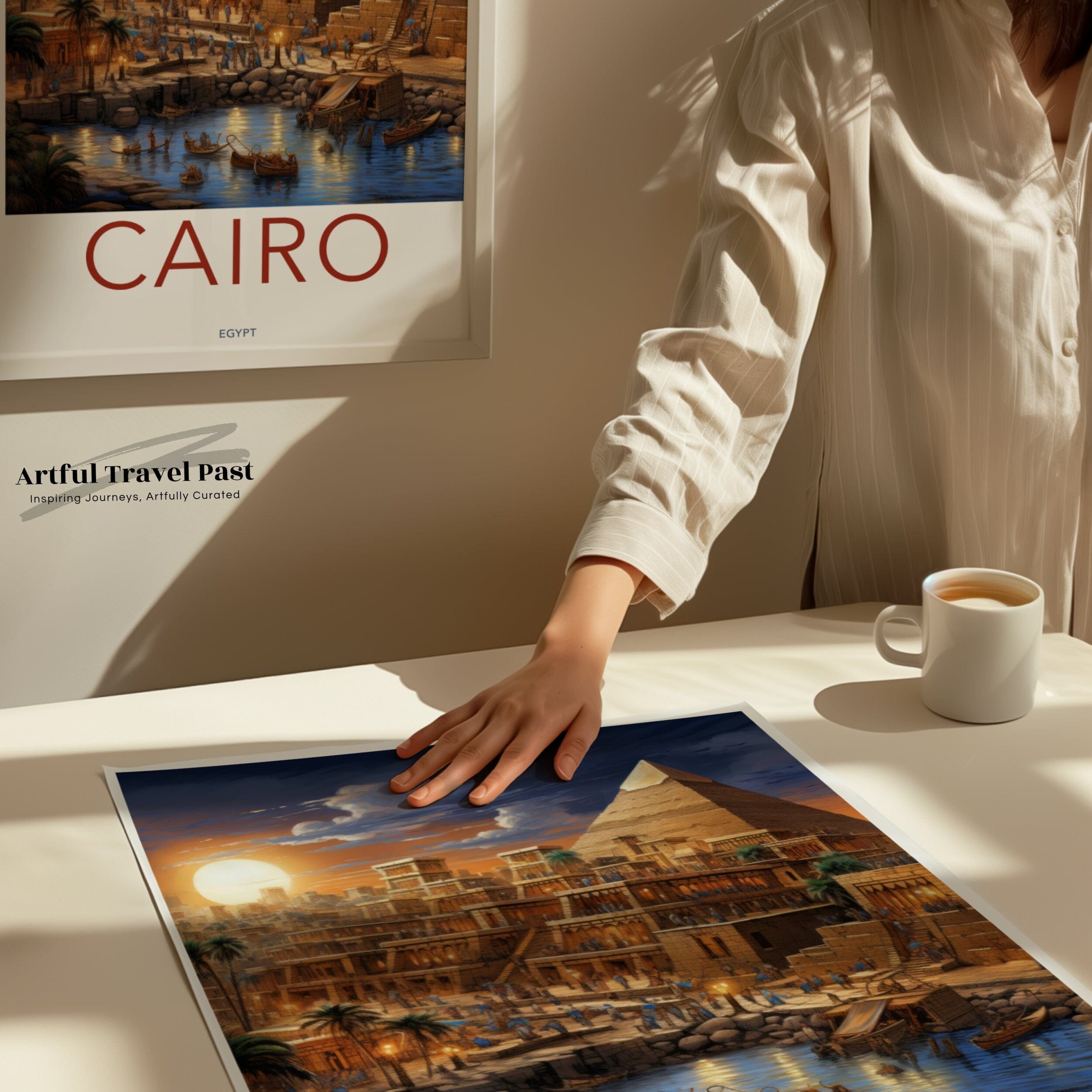 Wall Art Cairo Poster | Egyptian Heritage | Africa Wall Art