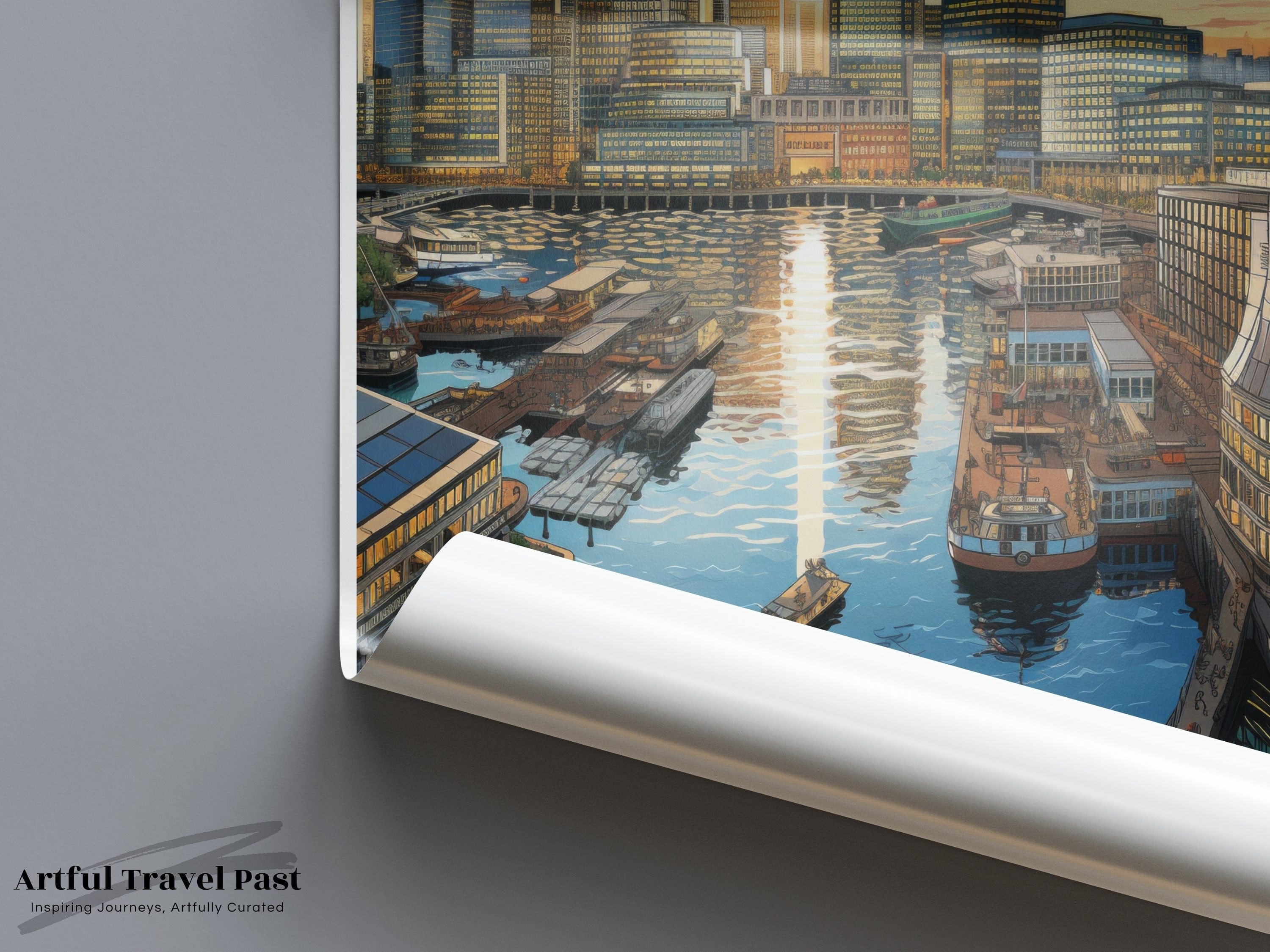 Wall Art Canary Wharf Poster | England Wall Art | UK Decor