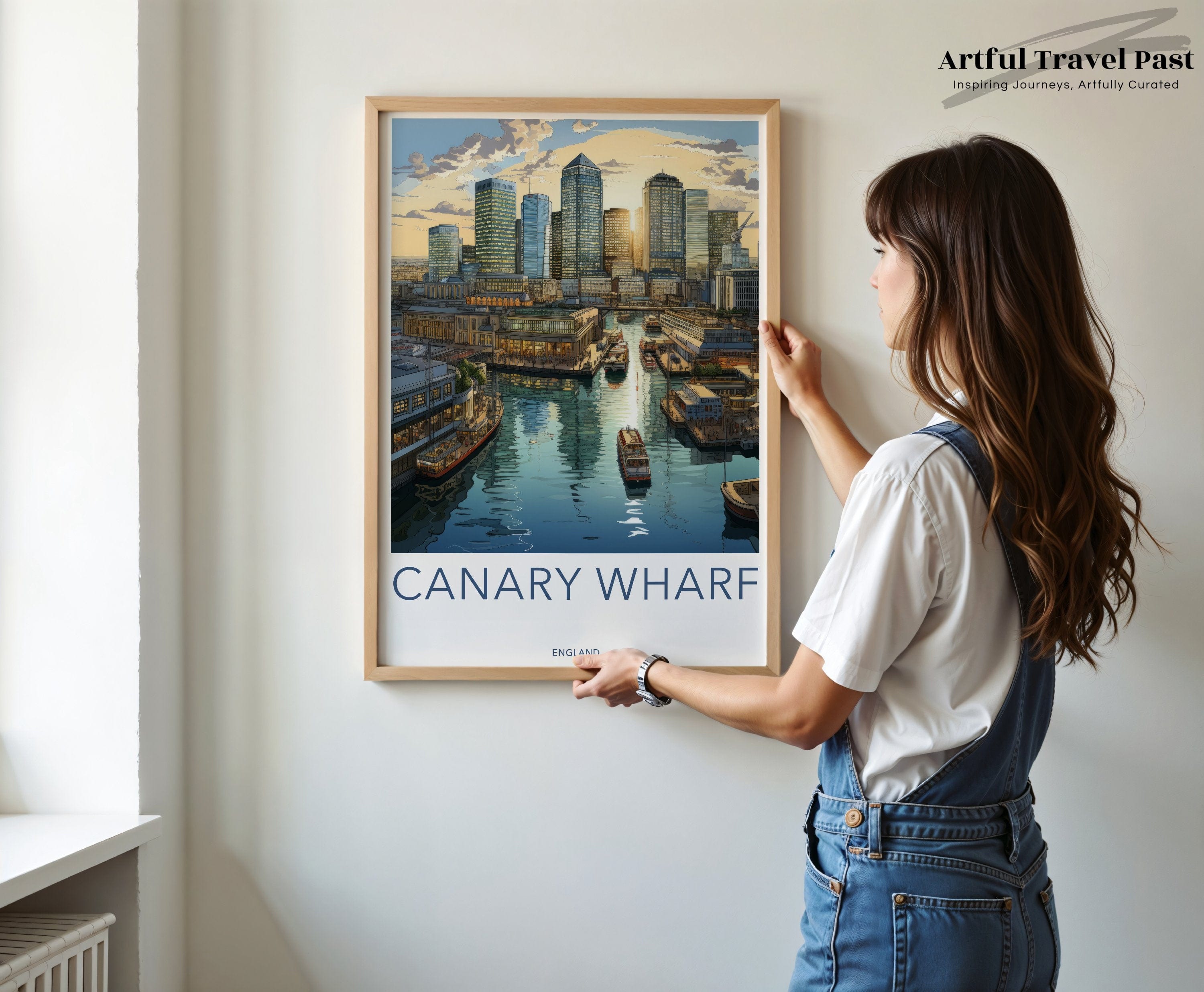 Wall Art Canary Wharf Poster | England Wall Art | UK Decor