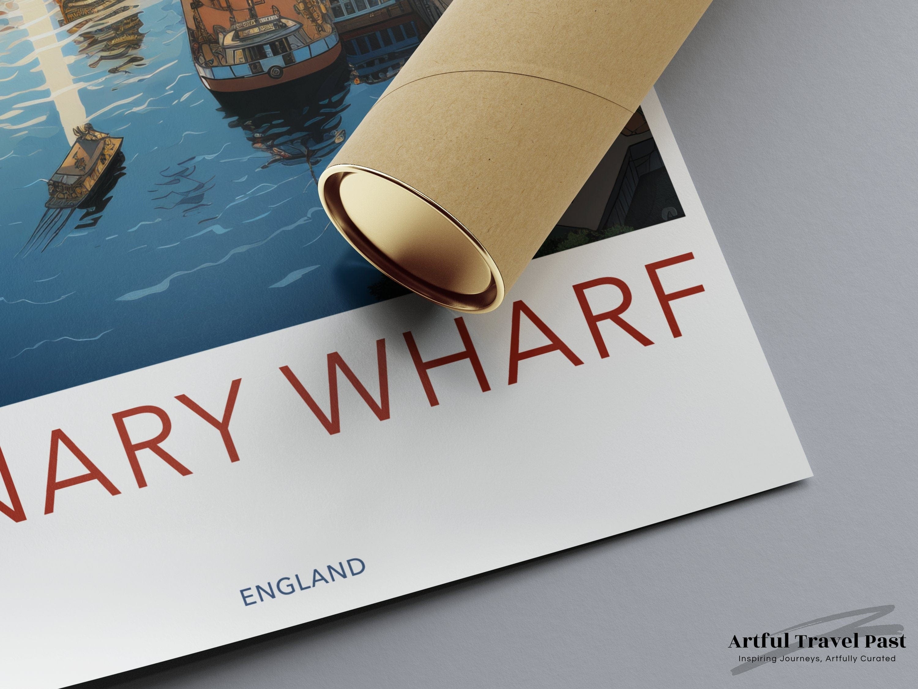 Wall Art Canary Wharf Poster | England Wall Art | UK Decor