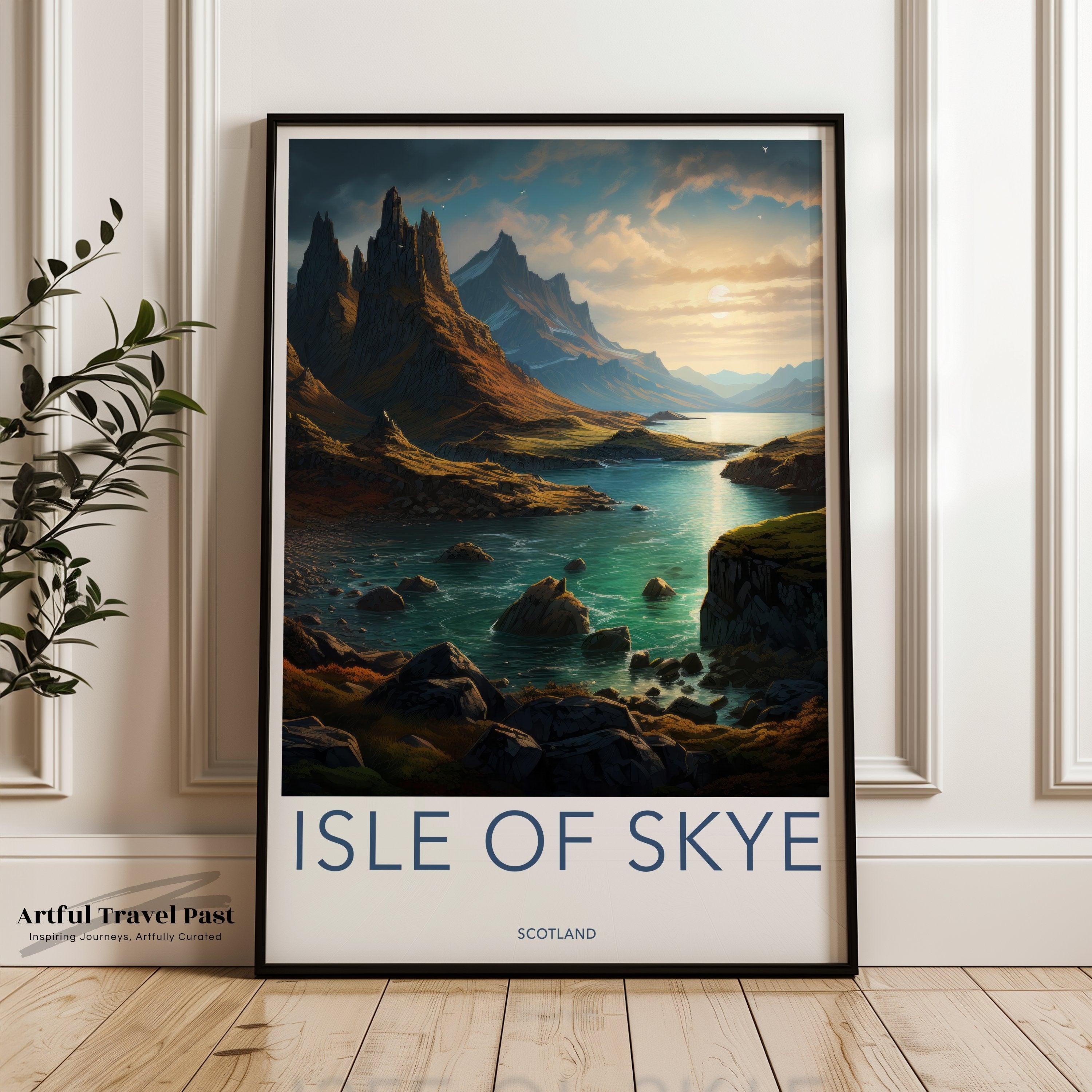 Isle of Skye Wall Art, Scotland Landscape Print, Nature Scenery Home Decor, Mountain and Water Art, Travel Poster, Adventure Gift