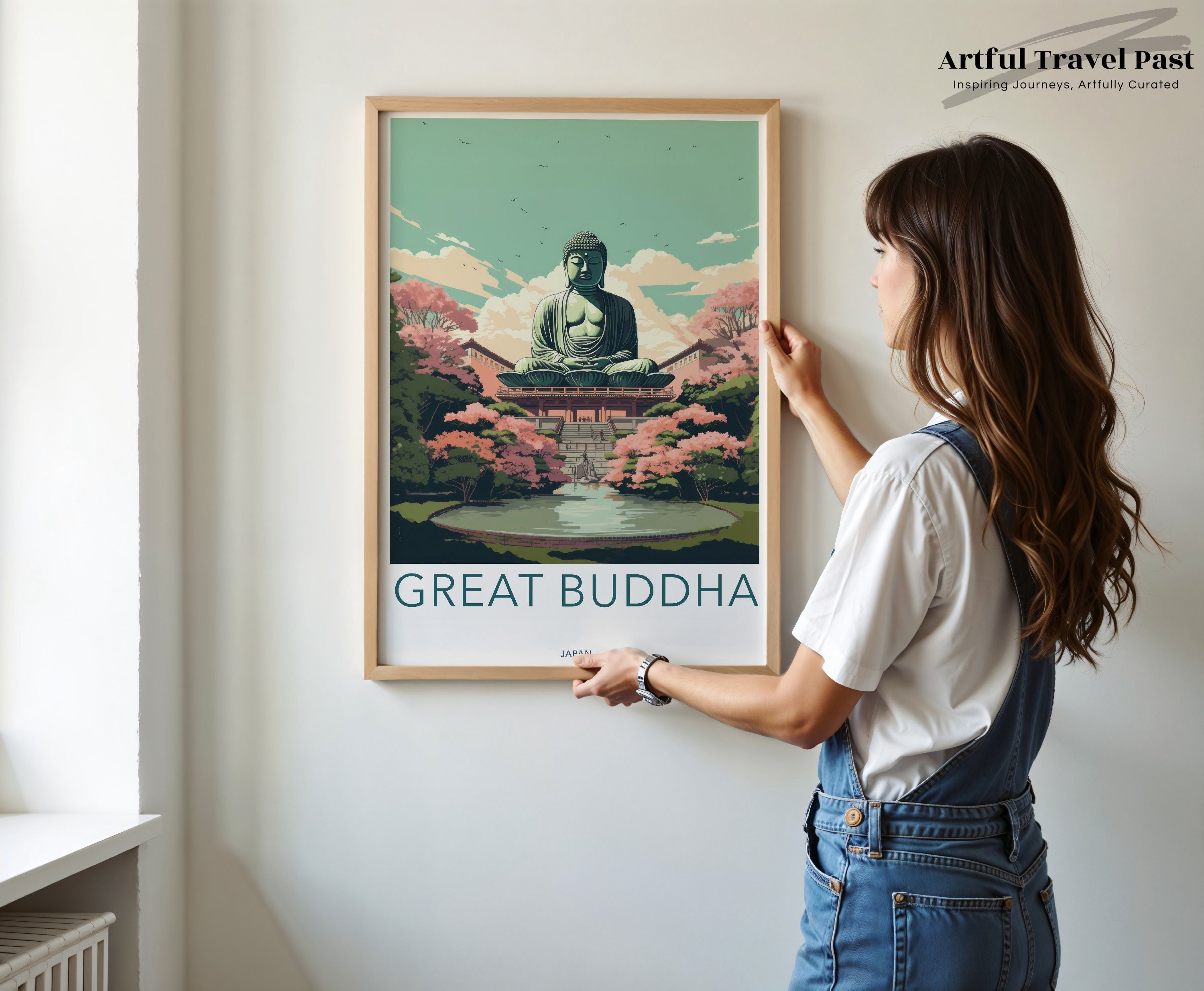 Great Buddha Wall Art, Japanese Cultural Print, Japanese Historic Landmark Decor, Iconic Statue Artwork, Scenic Japan Art Print