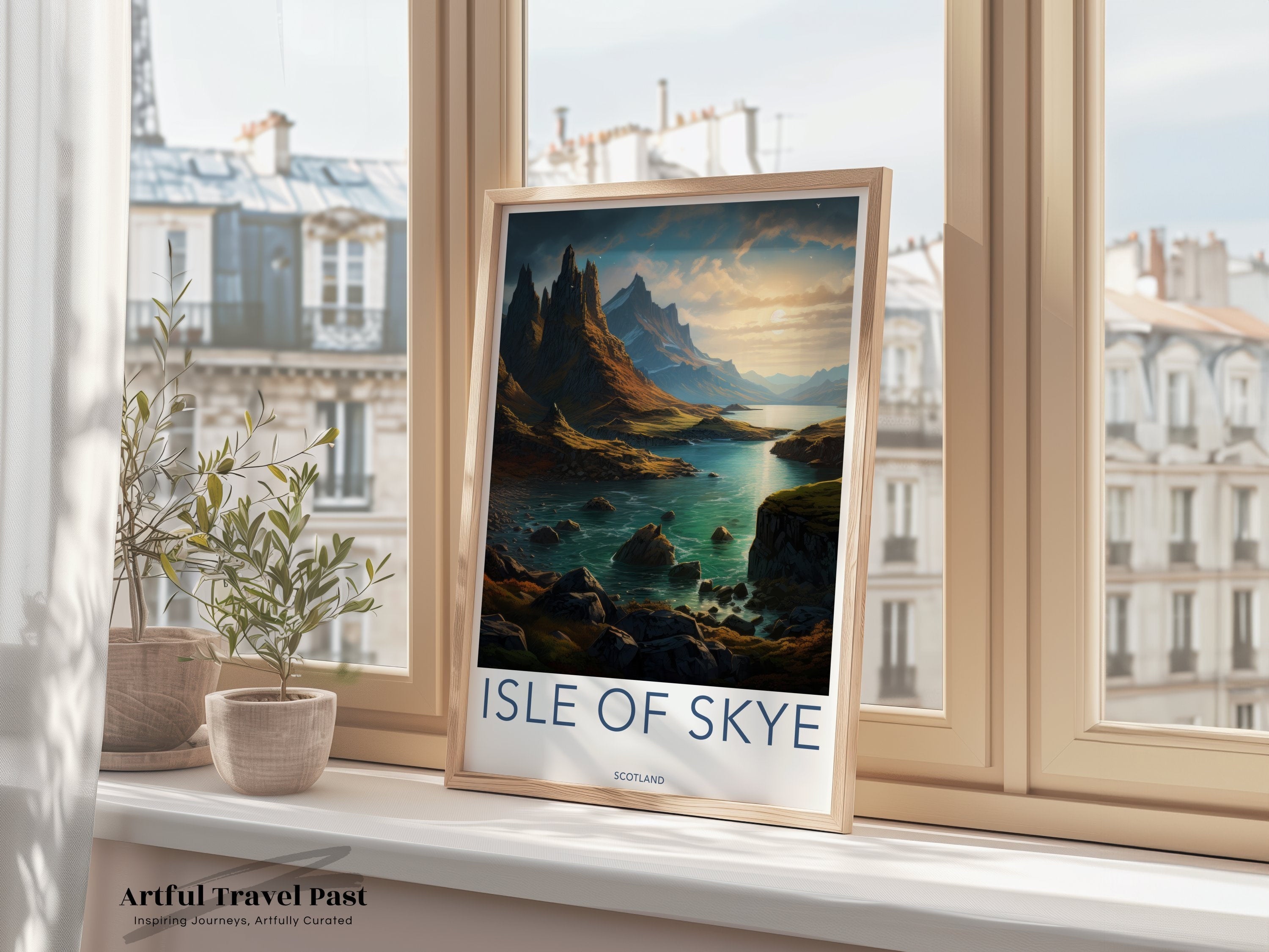 Isle of Skye Wall Art, Scotland Landscape Print, Nature Scenery Home Decor, Mountain and Water Art, Travel Poster, Adventure Gift