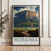 Roraima Brazil Wall Art Print, Scenic Nature Landscape Poster, South American Mountain Decor, Beautiful Travel Artwork, Home Decor