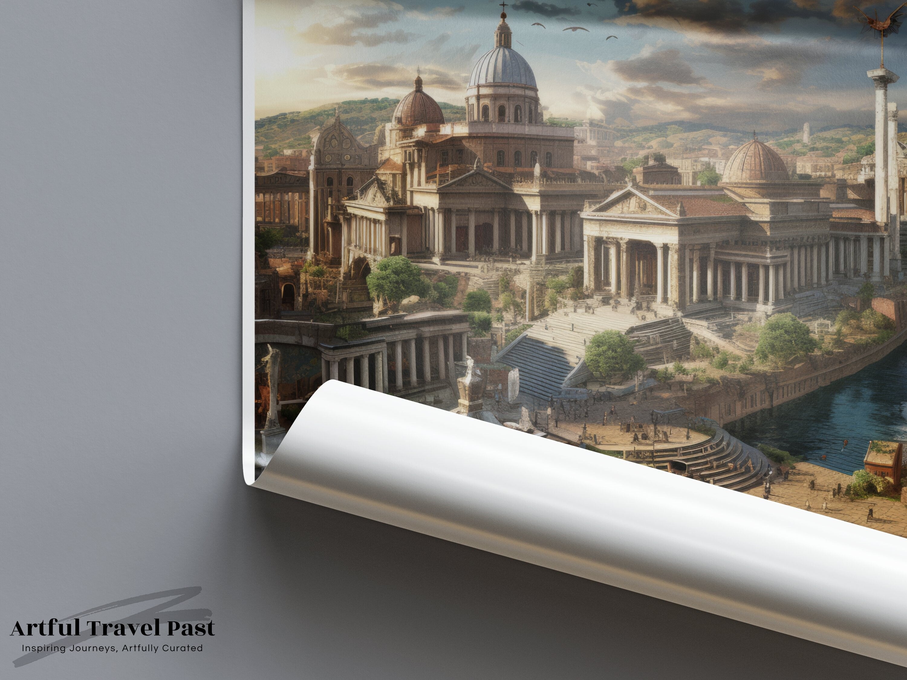 Rome Italy Wall Art, Historical Landmarks, Rome Architectural Wonders, Cultural Significance, Scenic Cityscape Poster, Home Decor