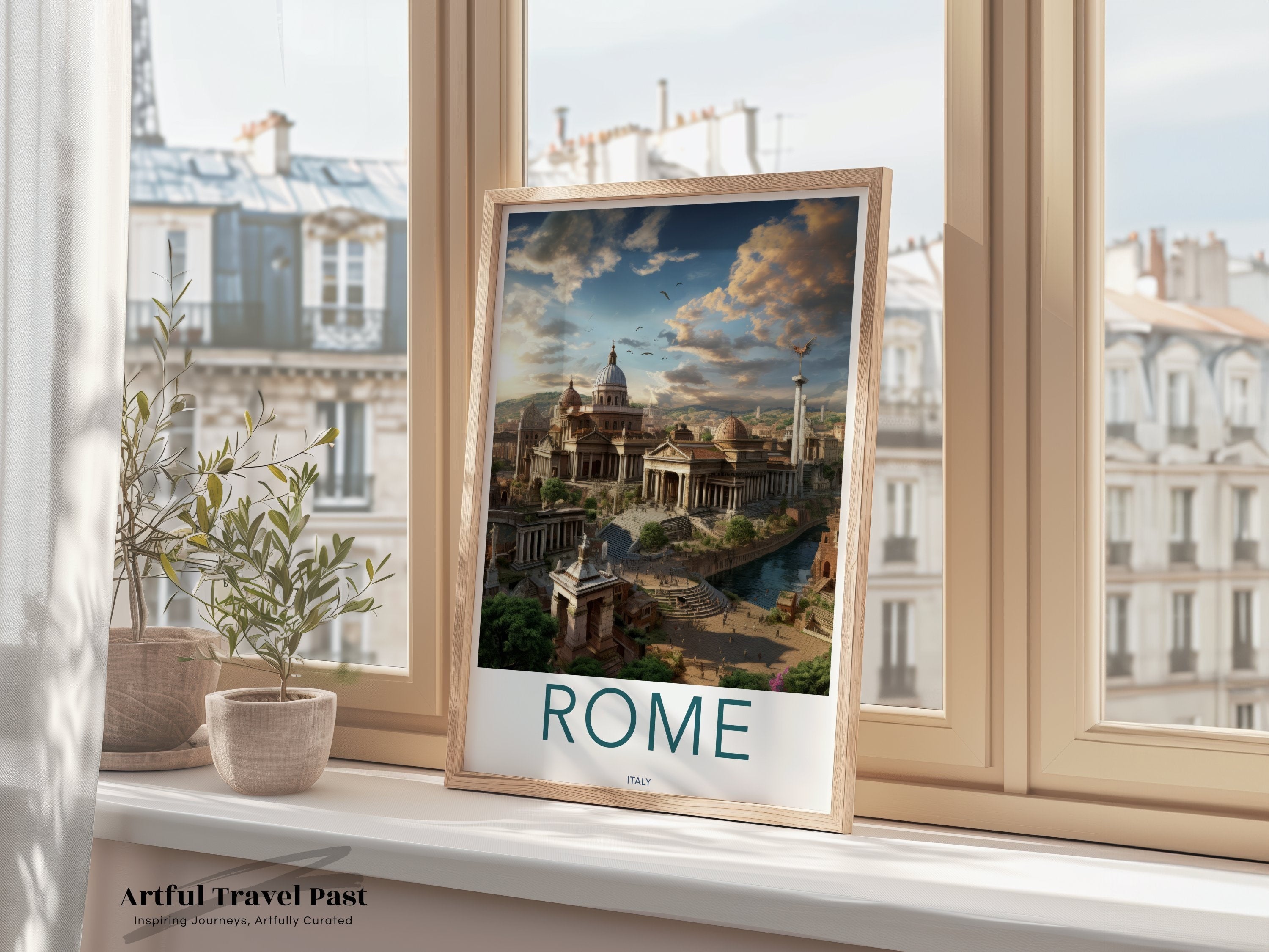 Rome Italy Wall Art, Historical Landmarks, Rome Architectural Wonders, Cultural Significance, Scenic Cityscape Poster, Home Decor