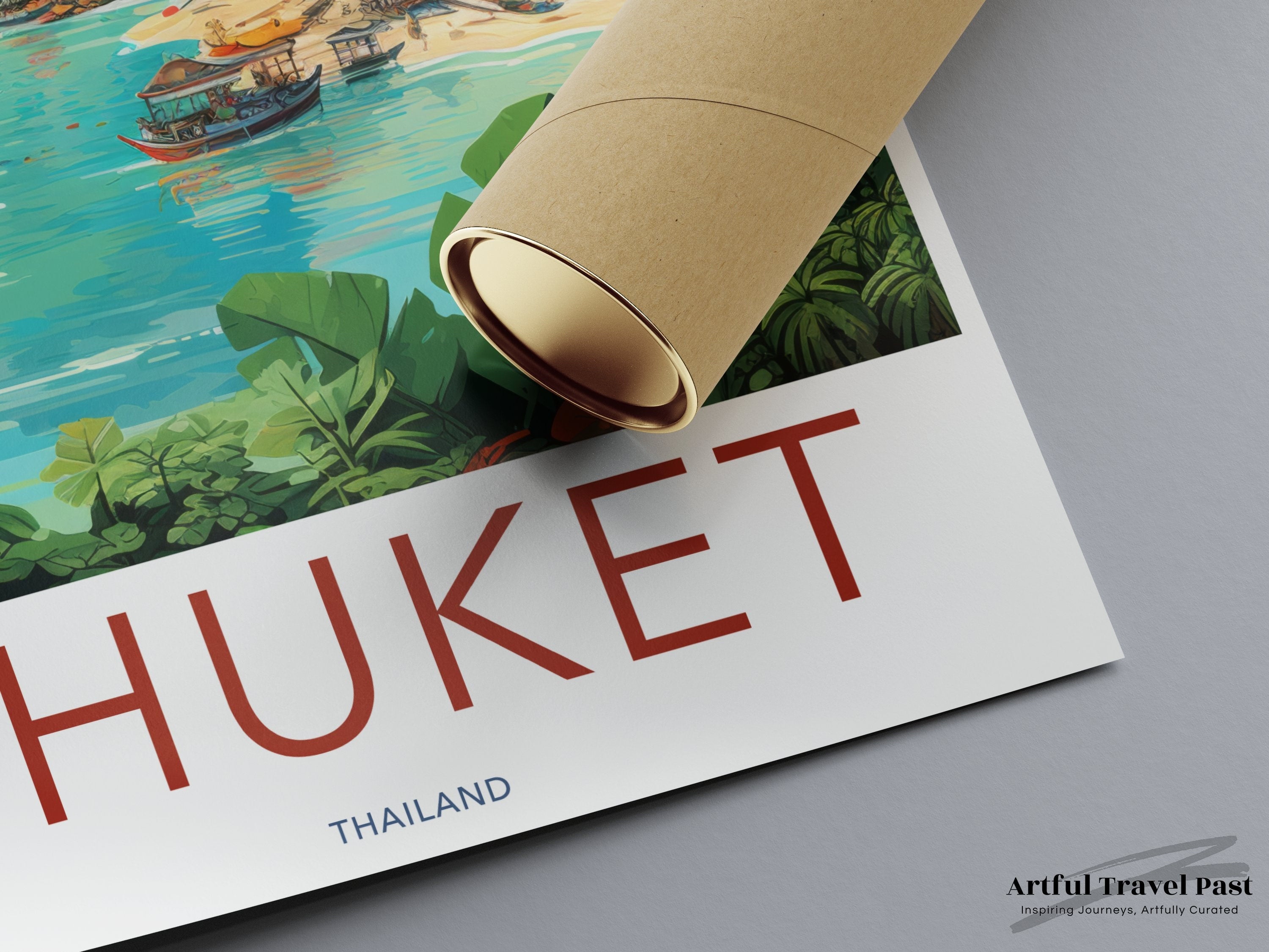 Phuket Thailand Wall Art, Travel Poster, Scenic Landscape, Asian Destination, Home Decor, Cultural Landmarks, Architectural Wonders