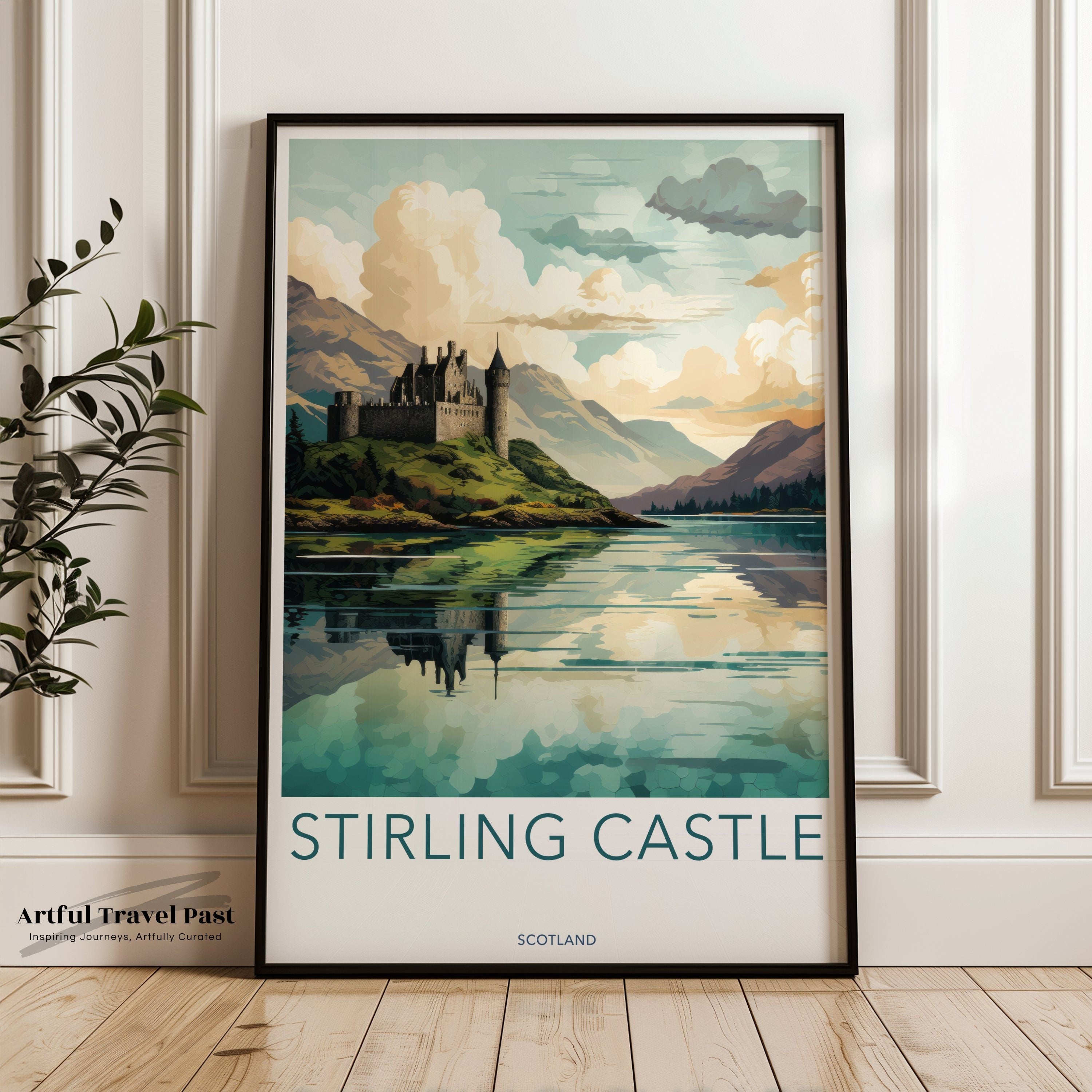 Stirling Castle Wall Art, Scotland Landscape Print, Historic Castle Poster, Scottish Highlands Decor, Architectural Wonder Print