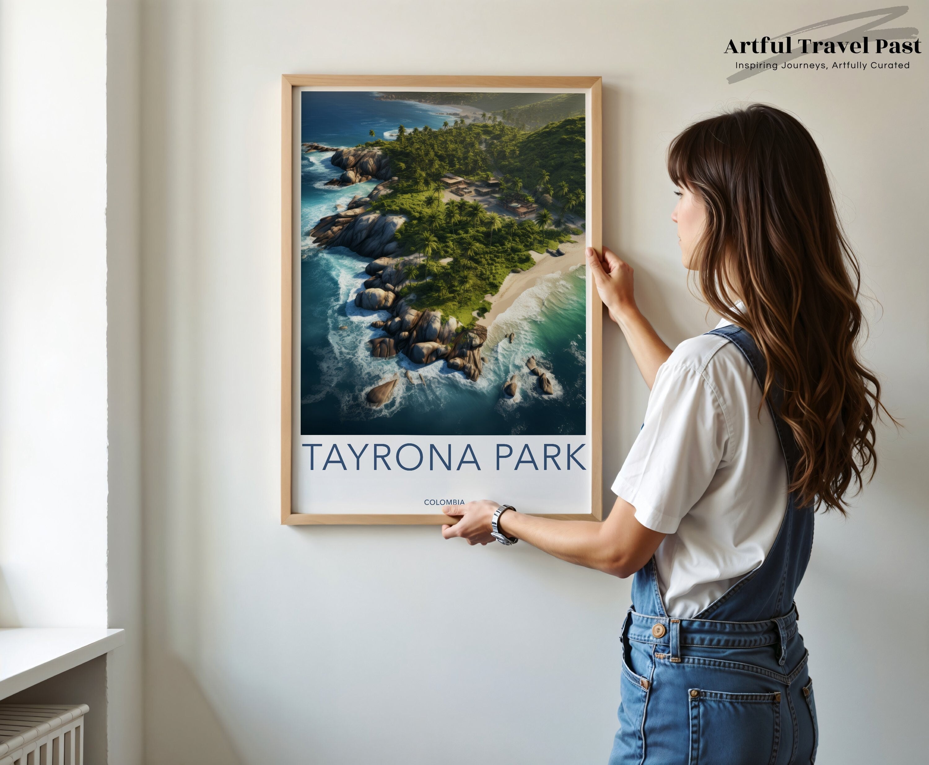 Tayrona Park Wall Art, Coastal Beach Print, Scenic Landscape Poster, Colombia Nature Decor, Ocean View Art, Tropical Paradise Artwork